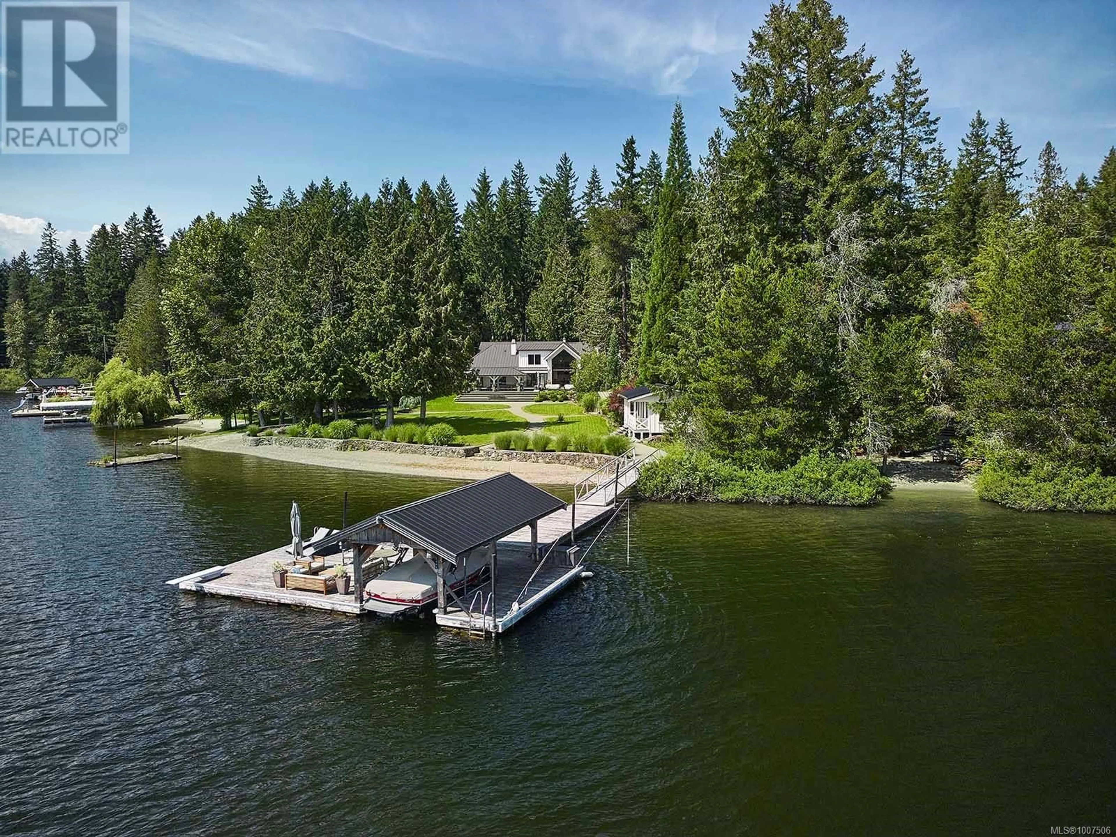 A pic from outside/outdoor area/front of a property/back of a property/a pic from drone, water/lake/river/ocean view for 2062 BUTLER AVENUE, Shawnigan Lake British Columbia V0R2W3