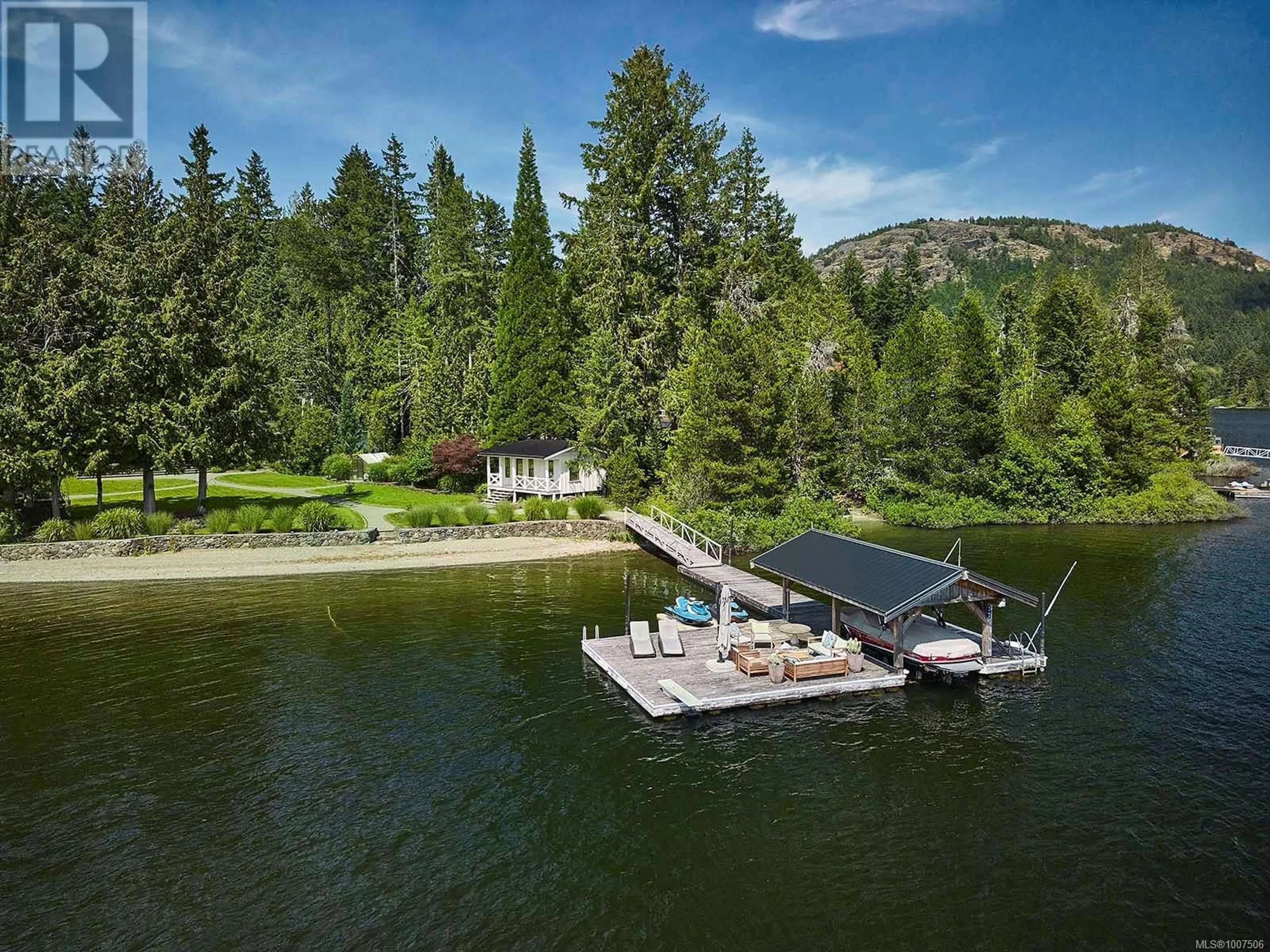 A pic from outside/outdoor area/front of a property/back of a property/a pic from drone, water/lake/river/ocean view for 2062 BUTLER AVENUE, Shawnigan Lake British Columbia V0R2W3