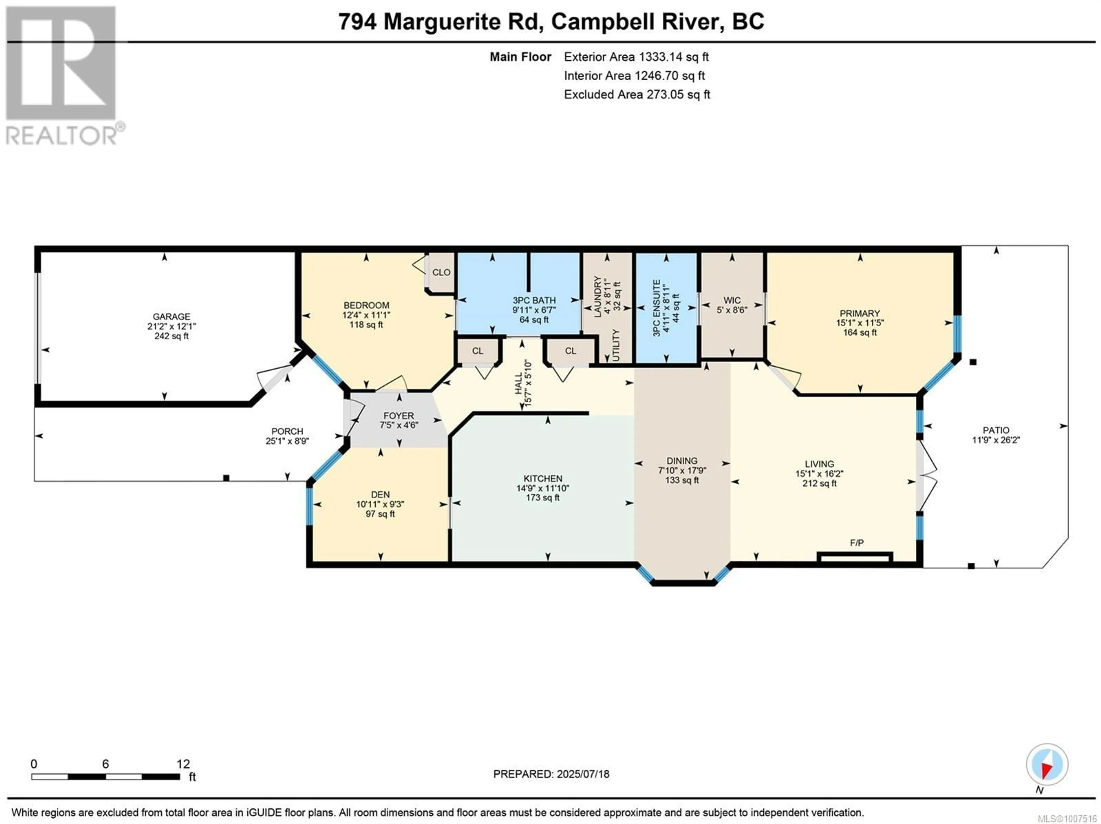 Floor plan for 794 MARGUERITE ROAD, Campbell River British Columbia V9W3K5