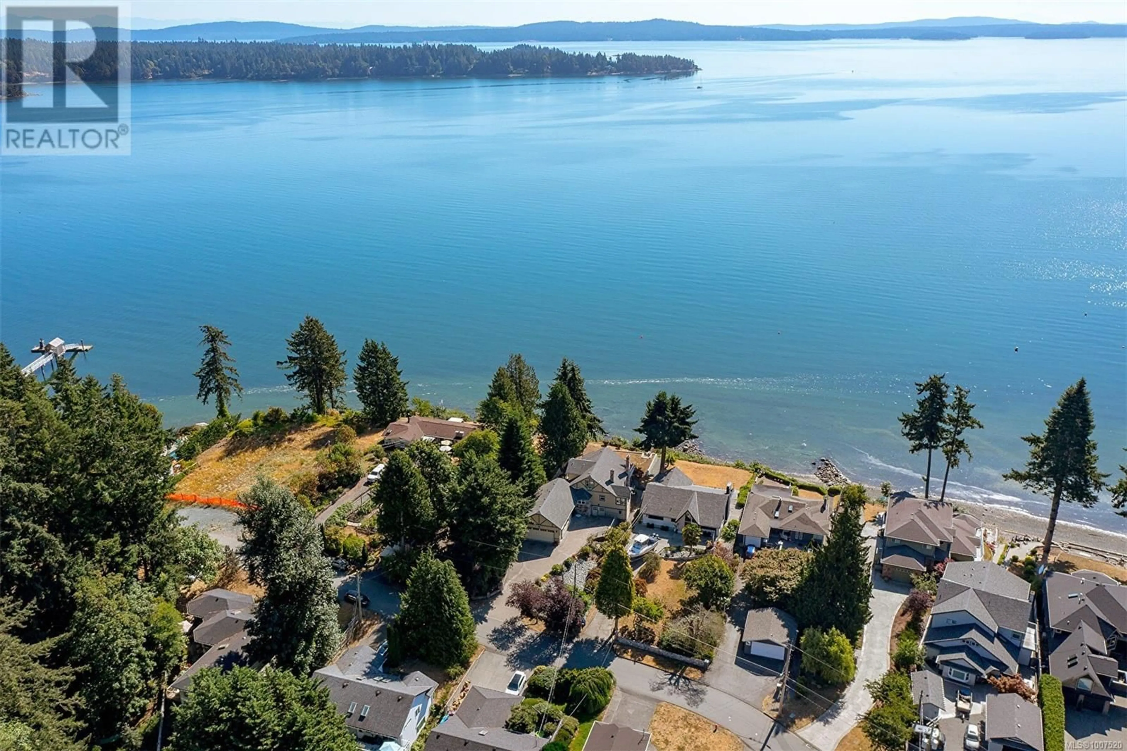 A pic from outside/outdoor area/front of a property/back of a property/a pic from drone, water/lake/river/ocean view for 297 GILL ROAD, Ladysmith British Columbia V9G1X9