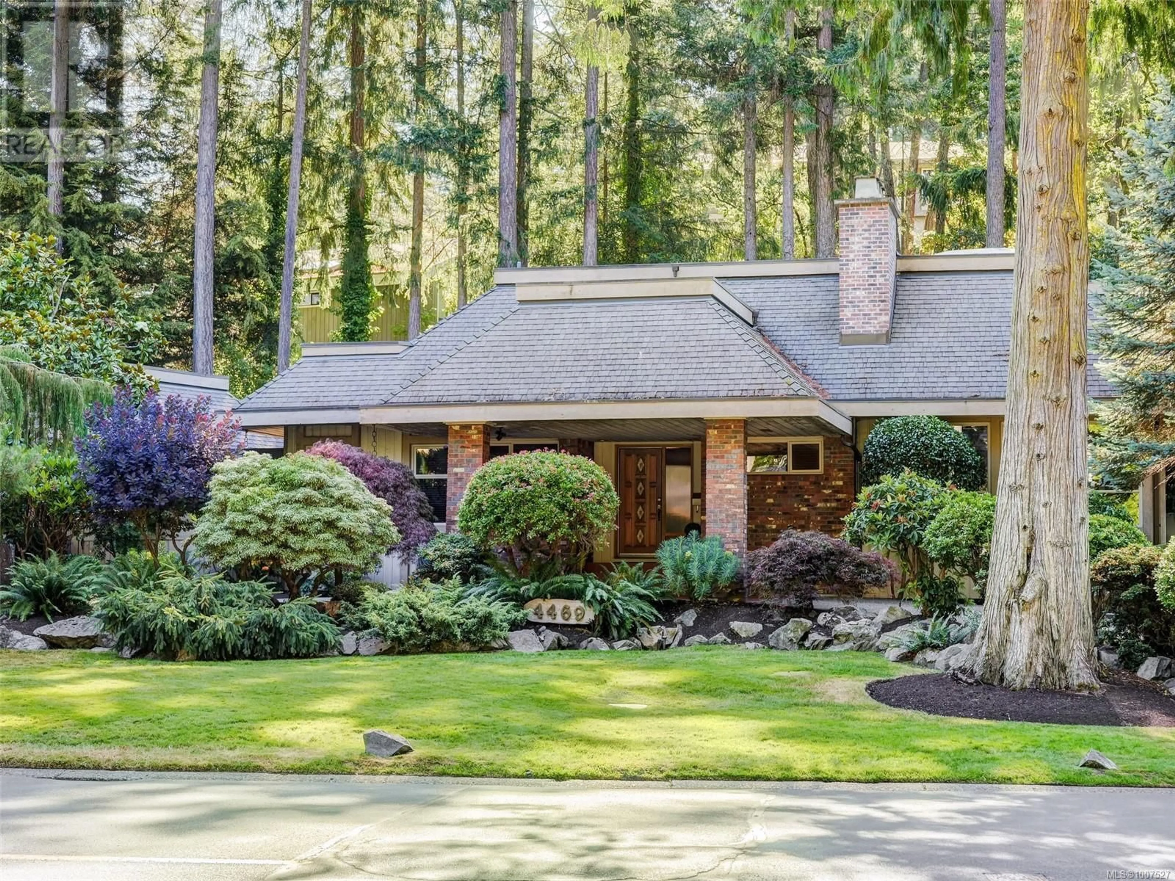 Home with brick exterior material, street for 4469 EMILY CARR DRIVE, Saanich British Columbia V8X2N5