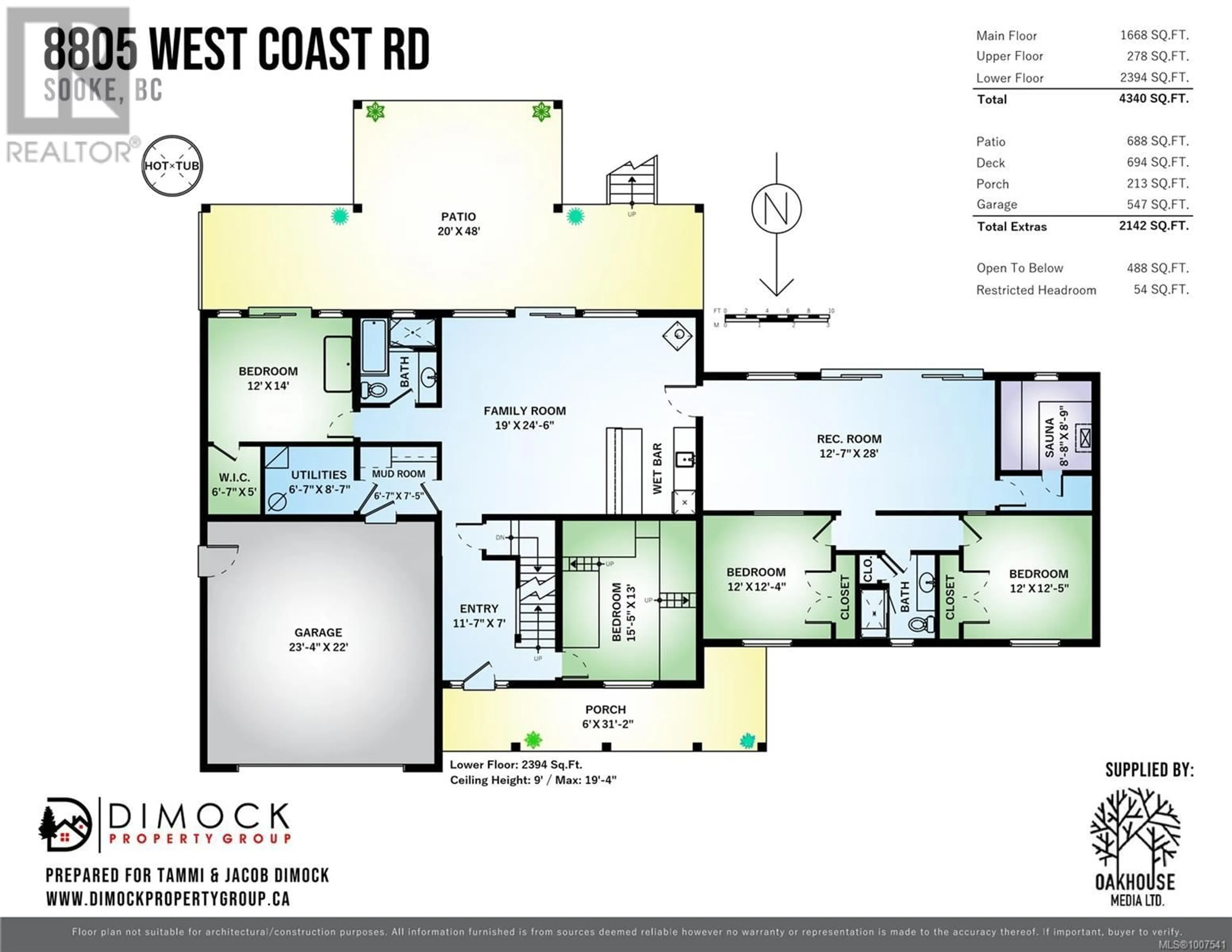 Floor plan for 8805 WEST COAST ROAD, Sooke British Columbia V9Z1E7