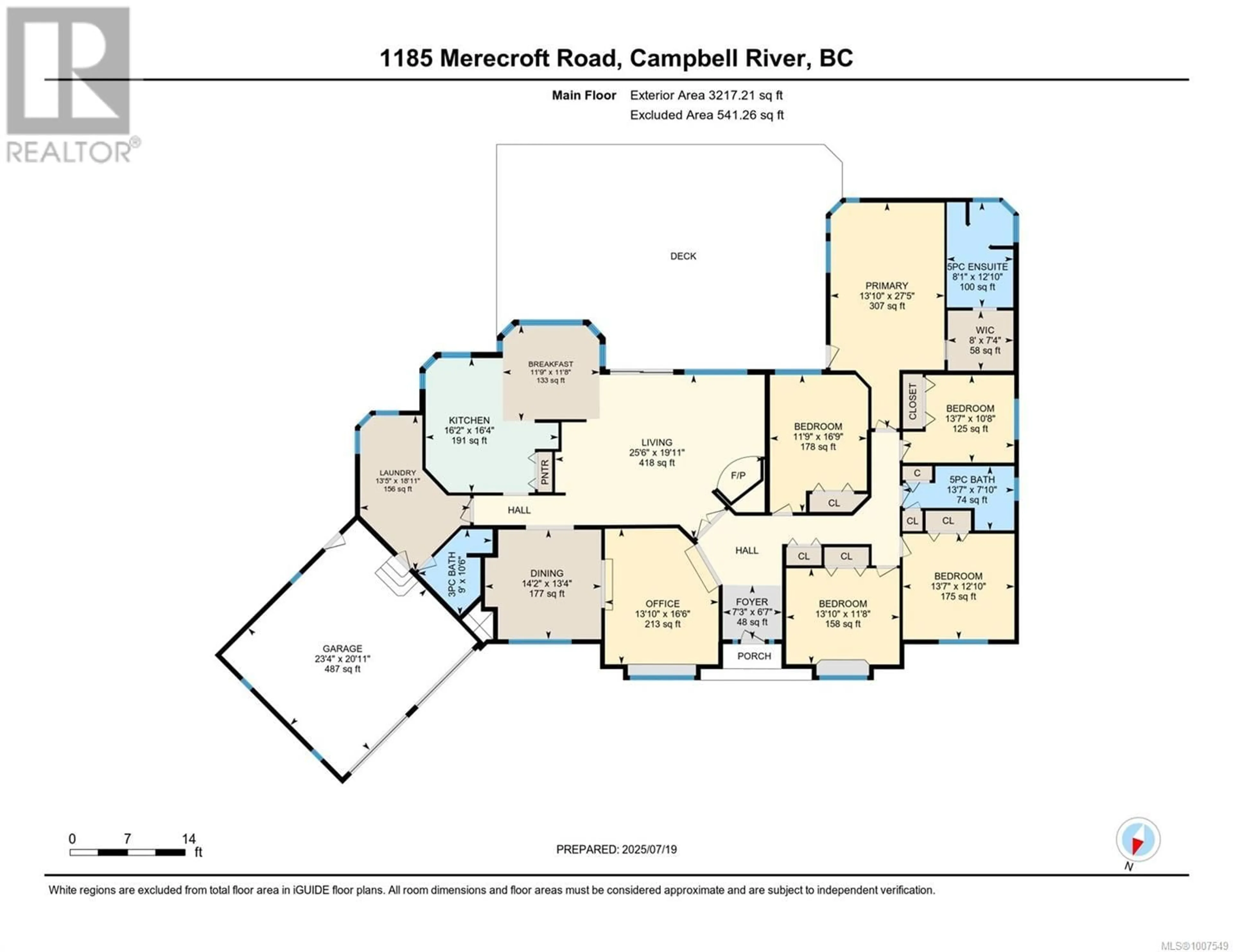 Floor plan for 1185 MERECROFT ROAD, Campbell River British Columbia V9W6B2