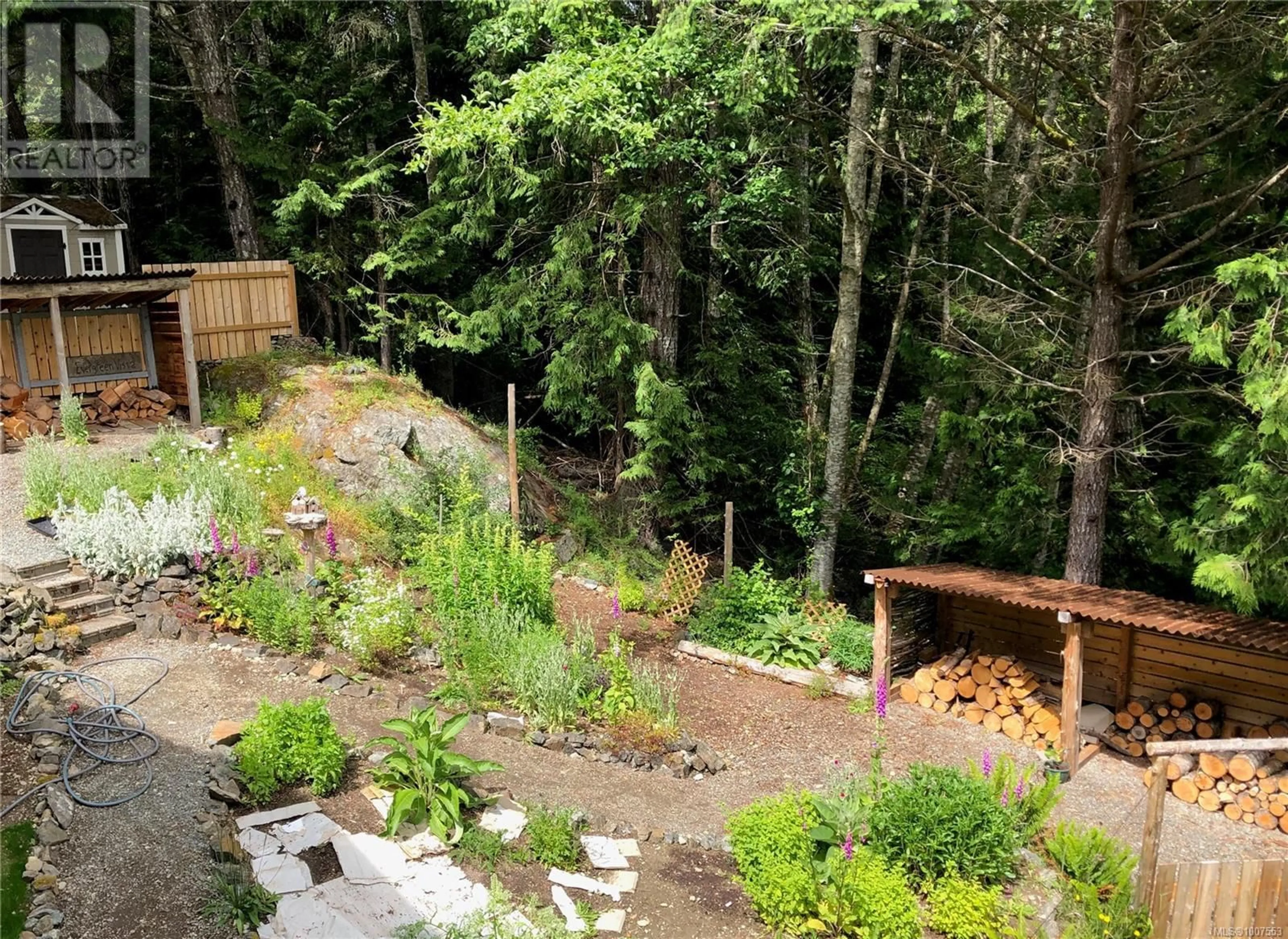 Patio, forest/trees view for 1526 WINSLOW DRIVE, Sooke British Columbia V9Z1A9