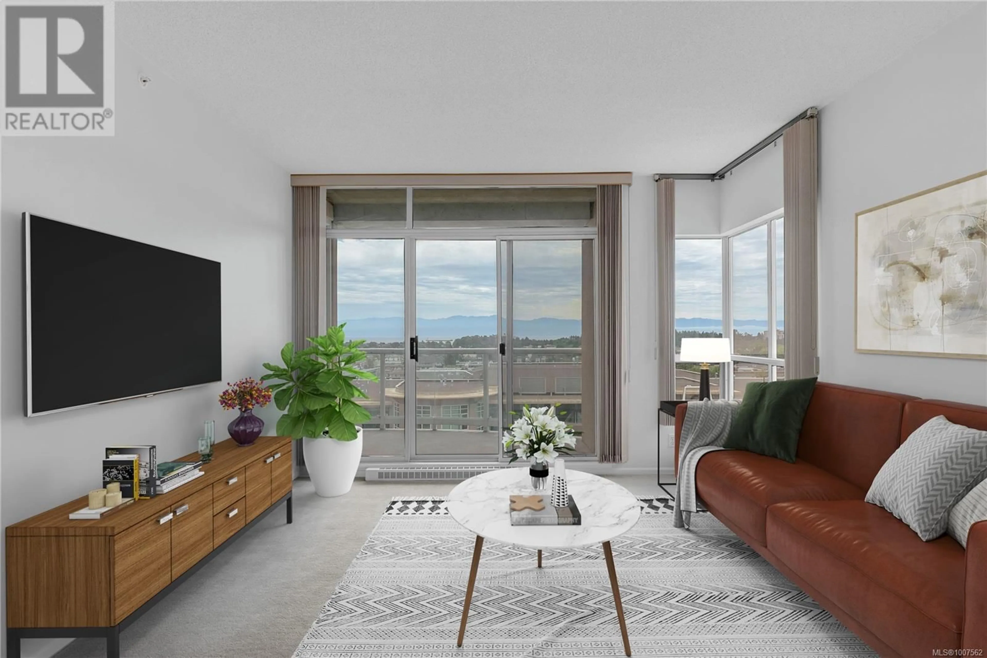 Living room with furniture, unknown for 1301 - 1020 VIEW STREET, Victoria British Columbia V8V4Y4