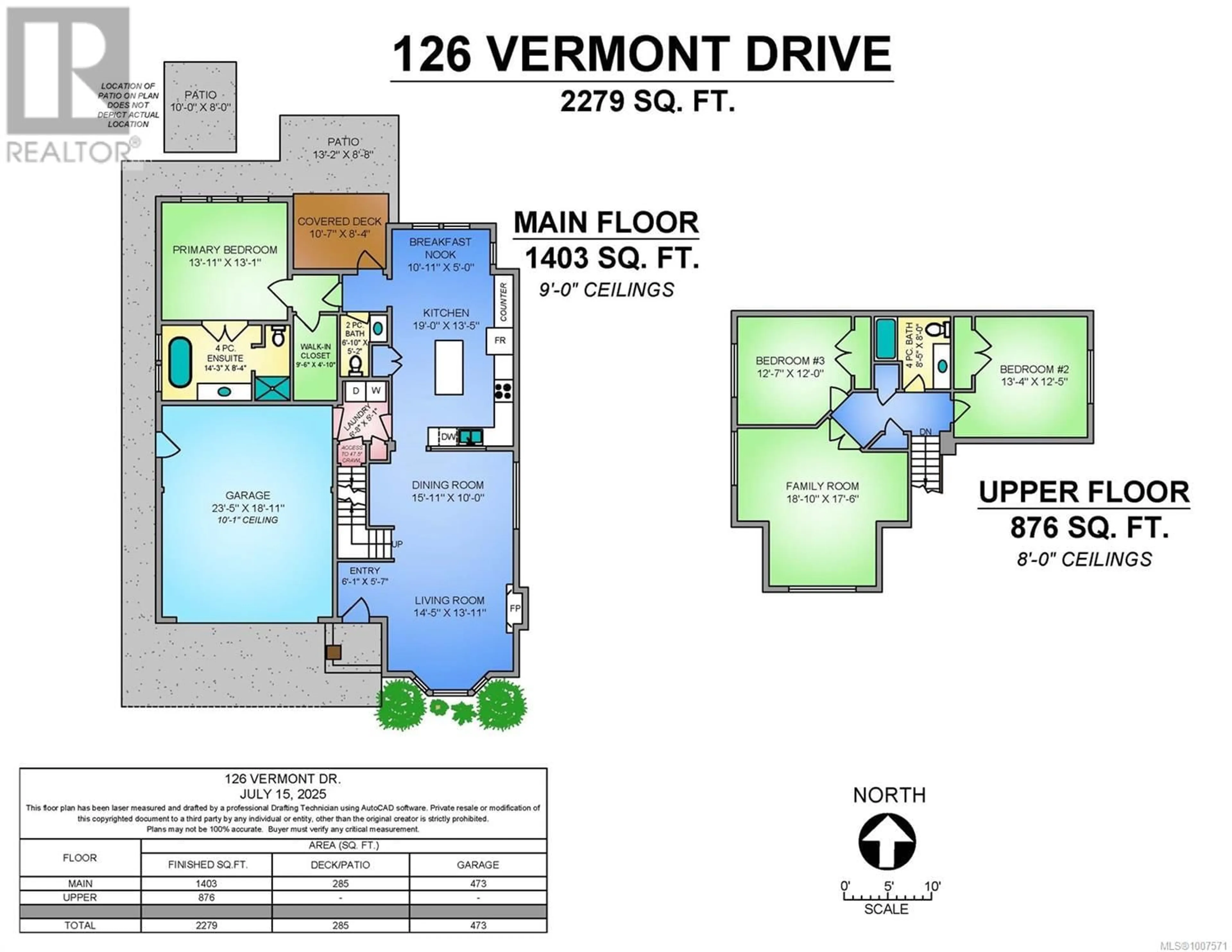 Floor plan for 126 VERMONT DRIVE, Campbell River British Columbia V9W0A4