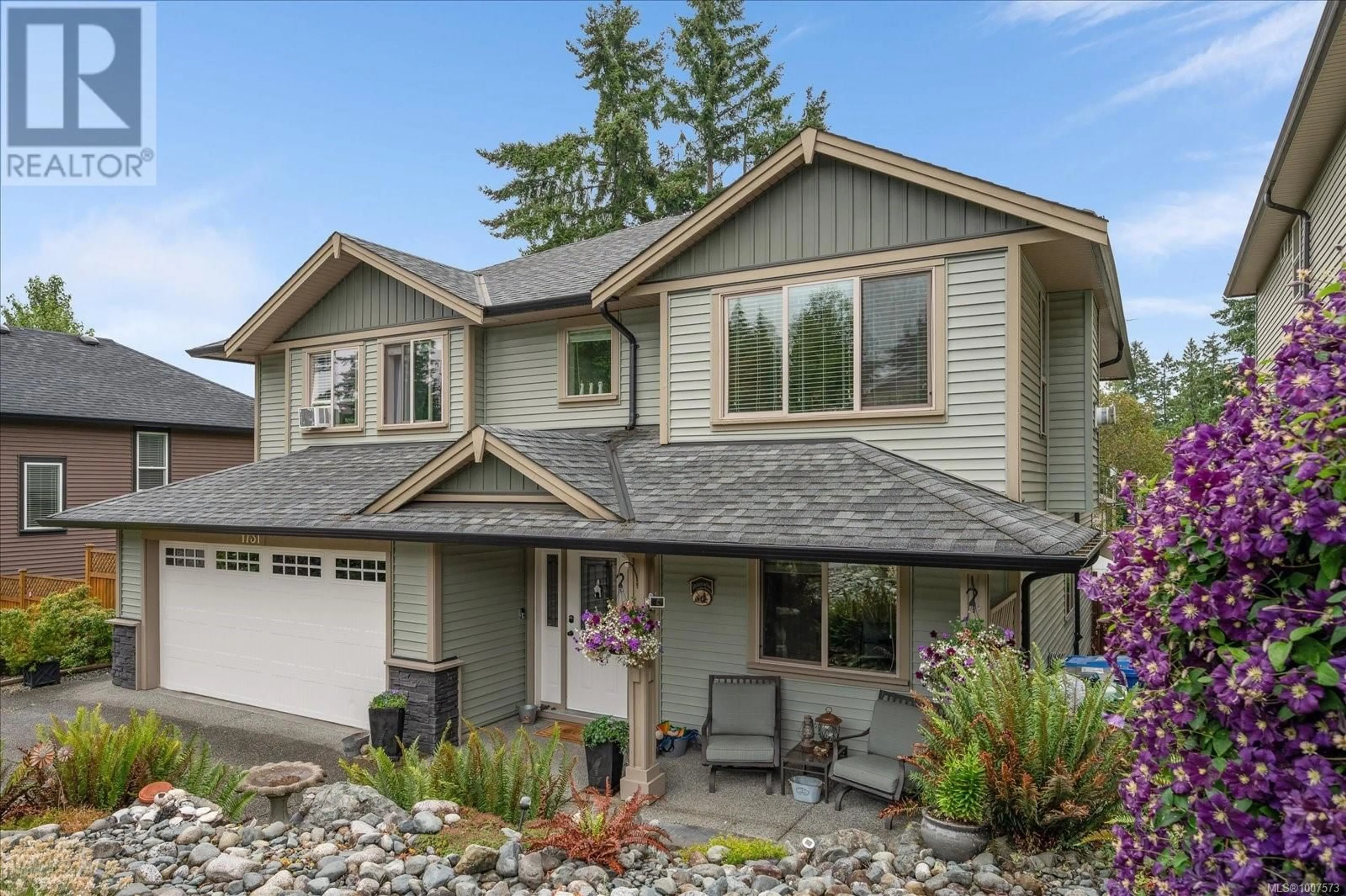 Home with vinyl exterior material, street for 1731 TREVORS ROAD, Nanaimo British Columbia V9X0A8