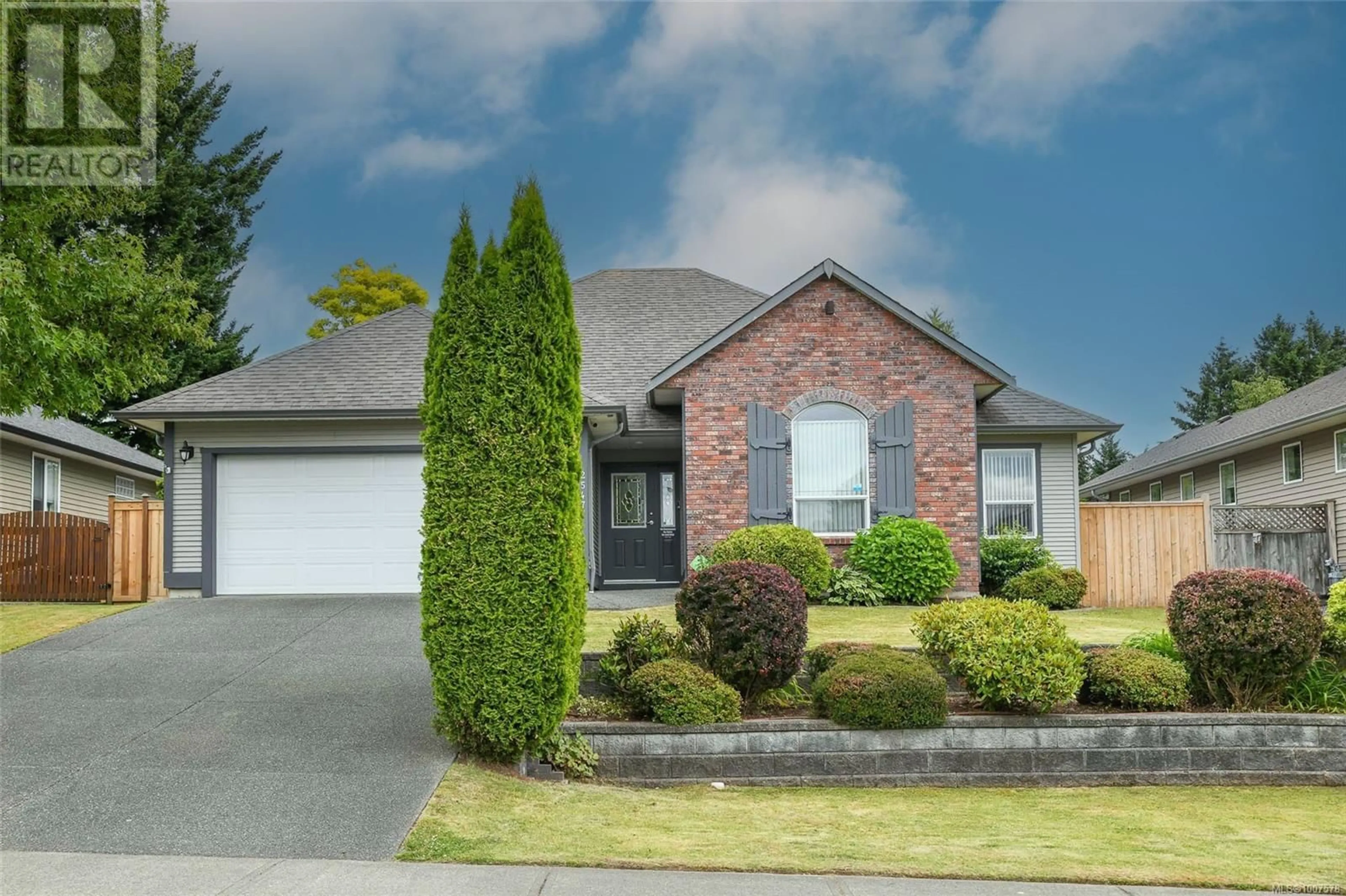 Home with brick exterior material, street for 2547 HEBRIDES CRESCENT, Courtenay British Columbia V9N1Y2