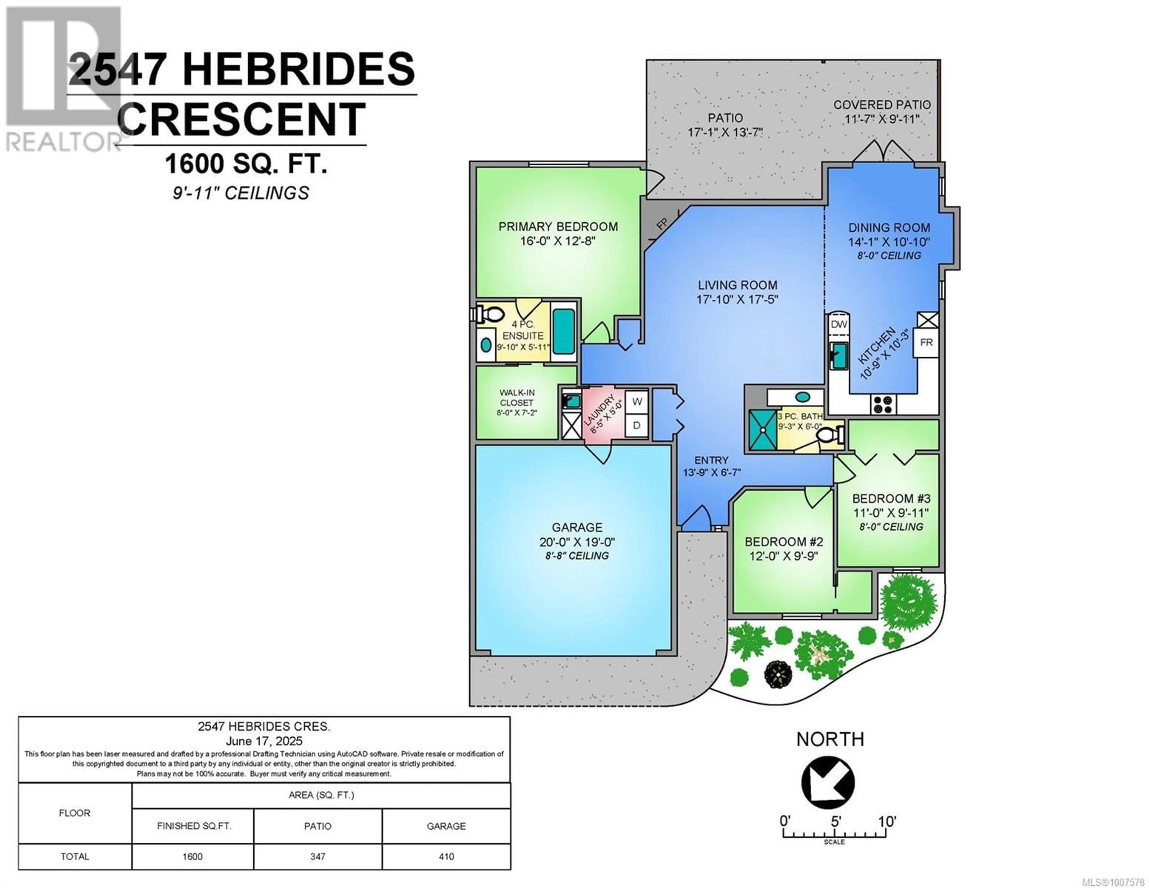 Floor plan for 2547 HEBRIDES CRESCENT, Courtenay British Columbia V9N1Y2