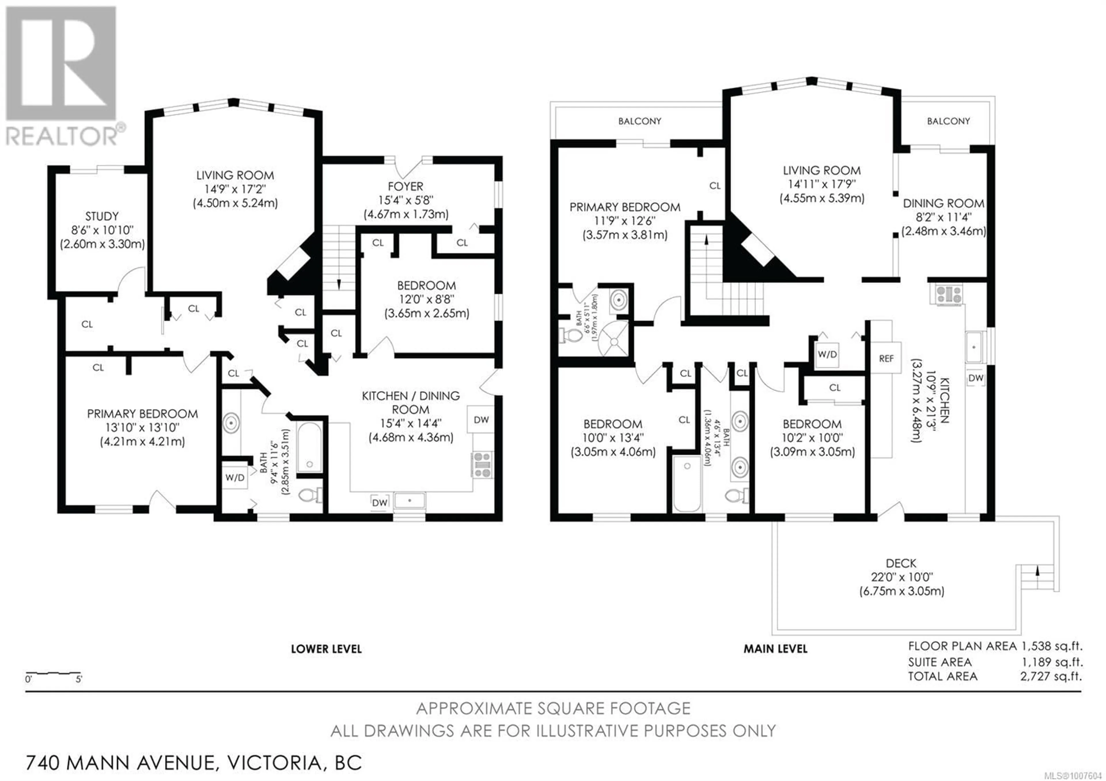 Floor plan for 740 MANN AVENUE, Saanich British Columbia V8Z3C2