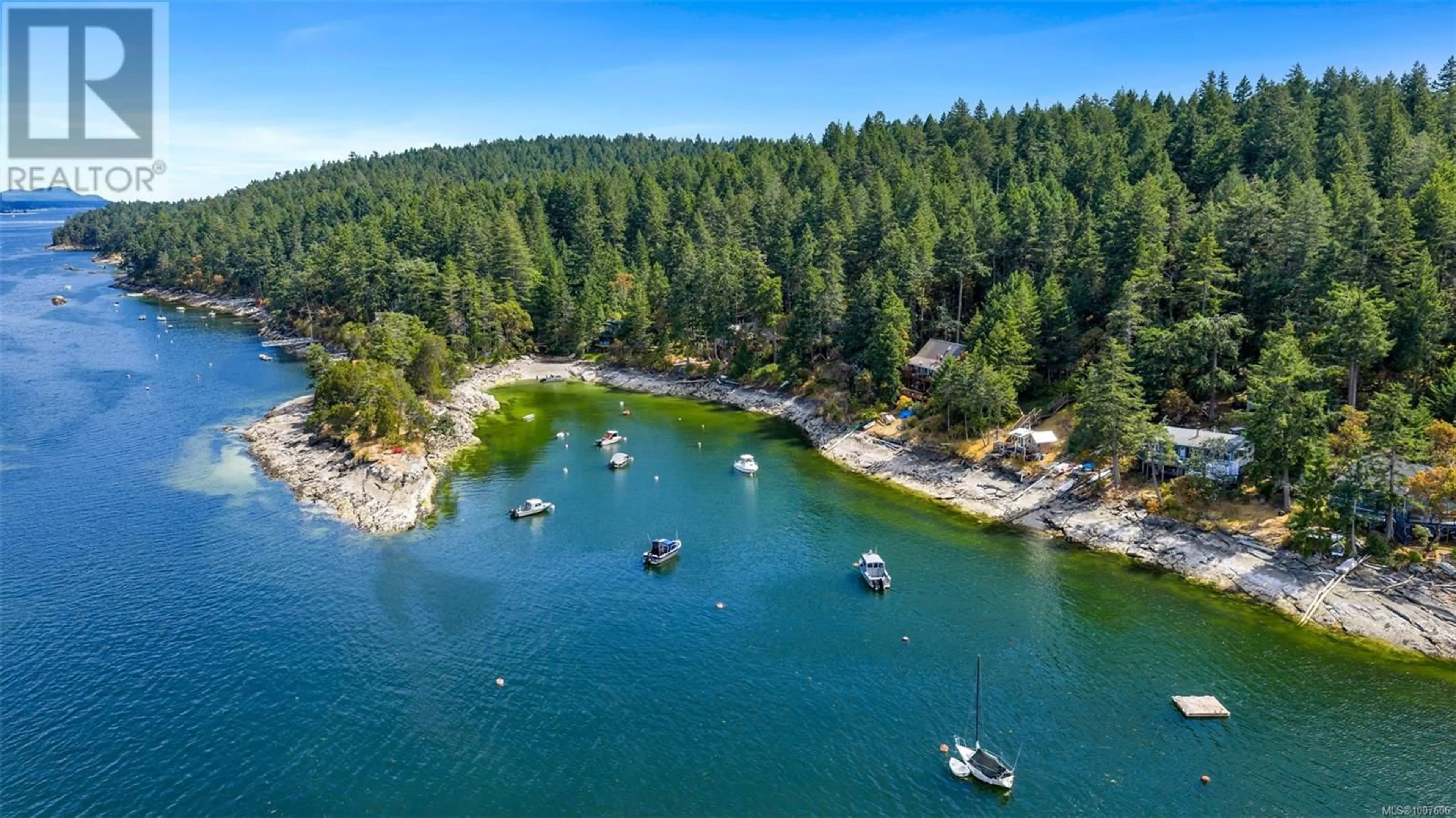 A pic from outside/outdoor area/front of a property/back of a property/a pic from drone, water/lake/river/ocean view for LT 9 RUXTON LANE, Ruxton Island British Columbia V0R1X7