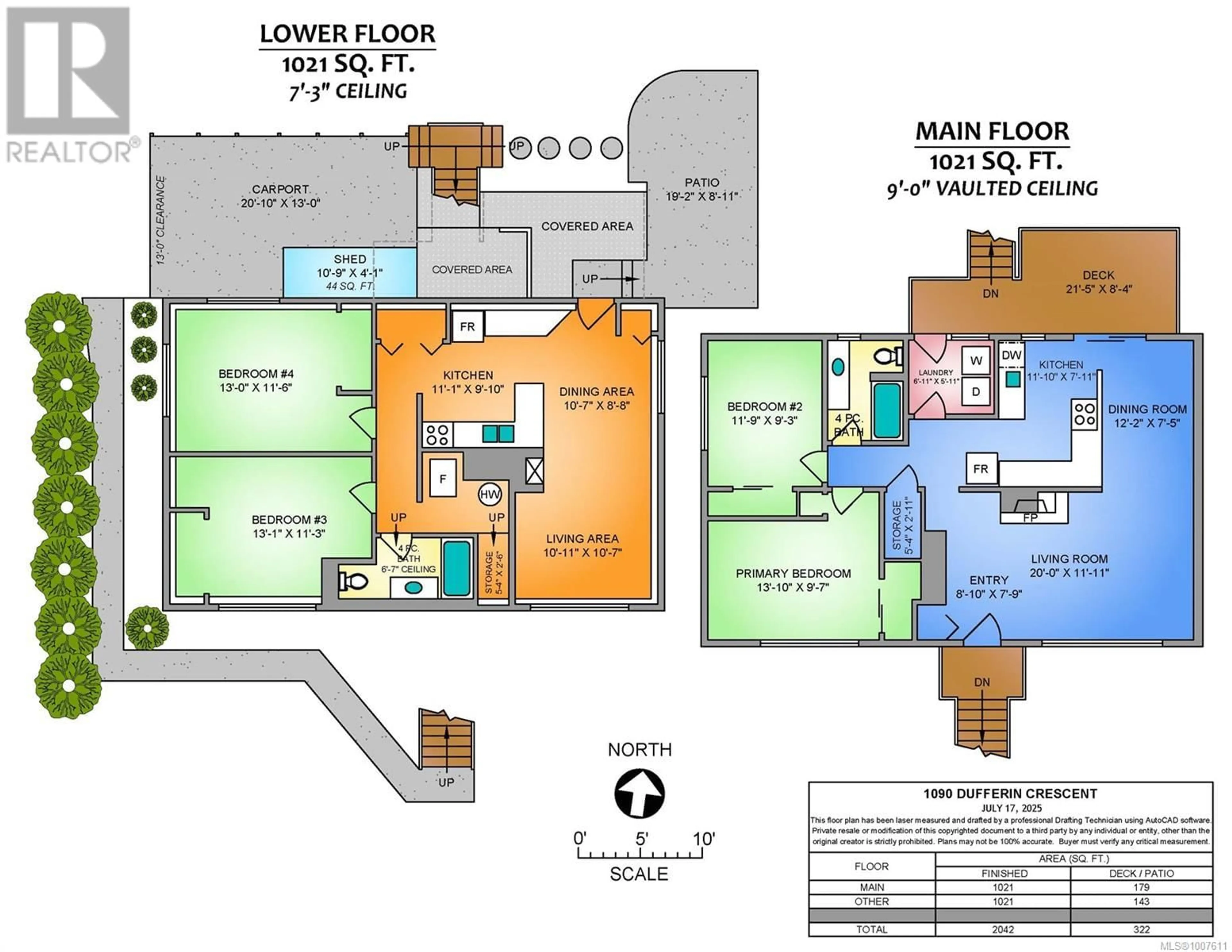 Floor plan for 1090 DUFFERIN CRESCENT, Nanaimo British Columbia V9S2B6