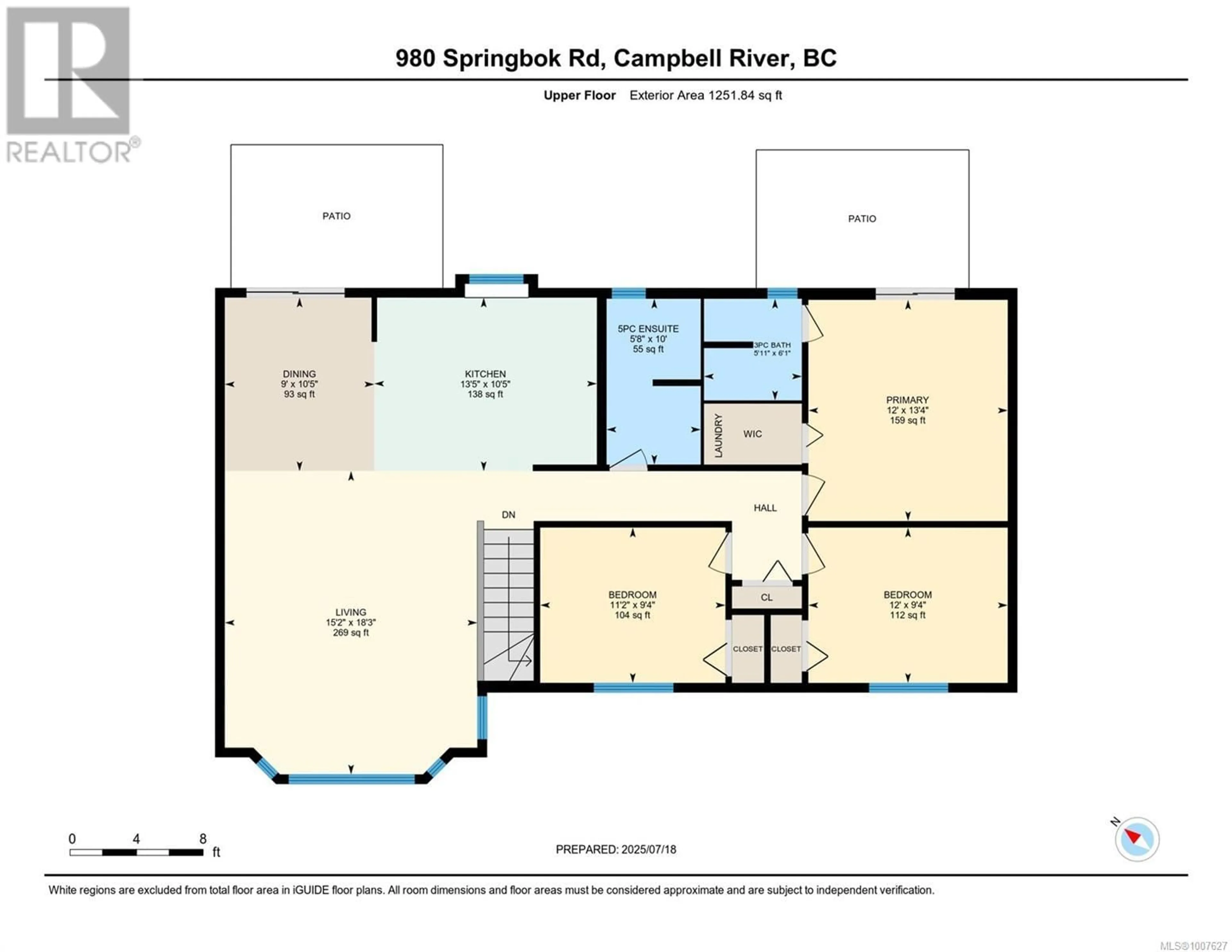 Floor plan for 980 SPRINGBOK ROAD, Campbell River British Columbia V9W6J5