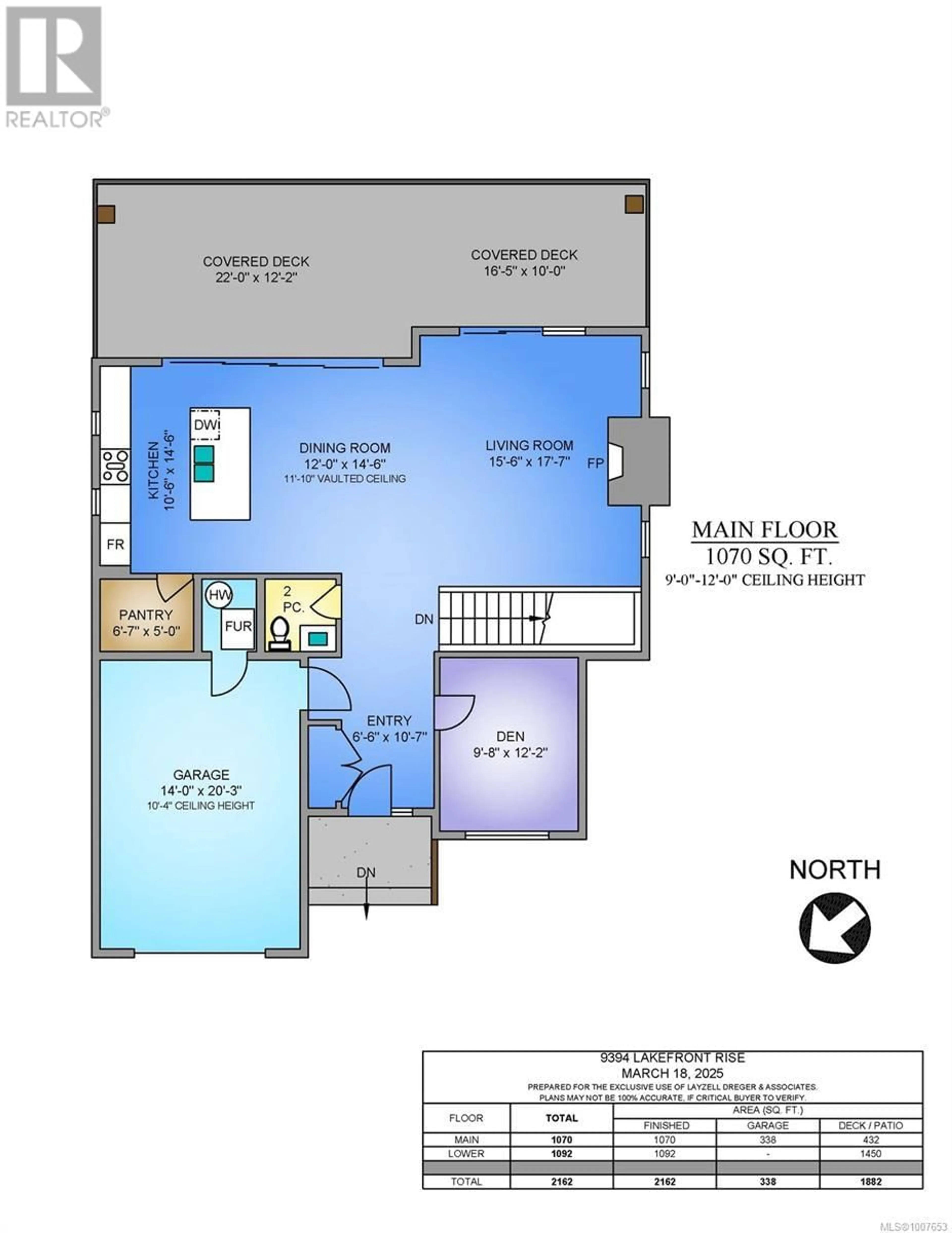 Floor plan for 9394 LAKEFRONT RISE, Lake Cowichan British Columbia V0R2G1