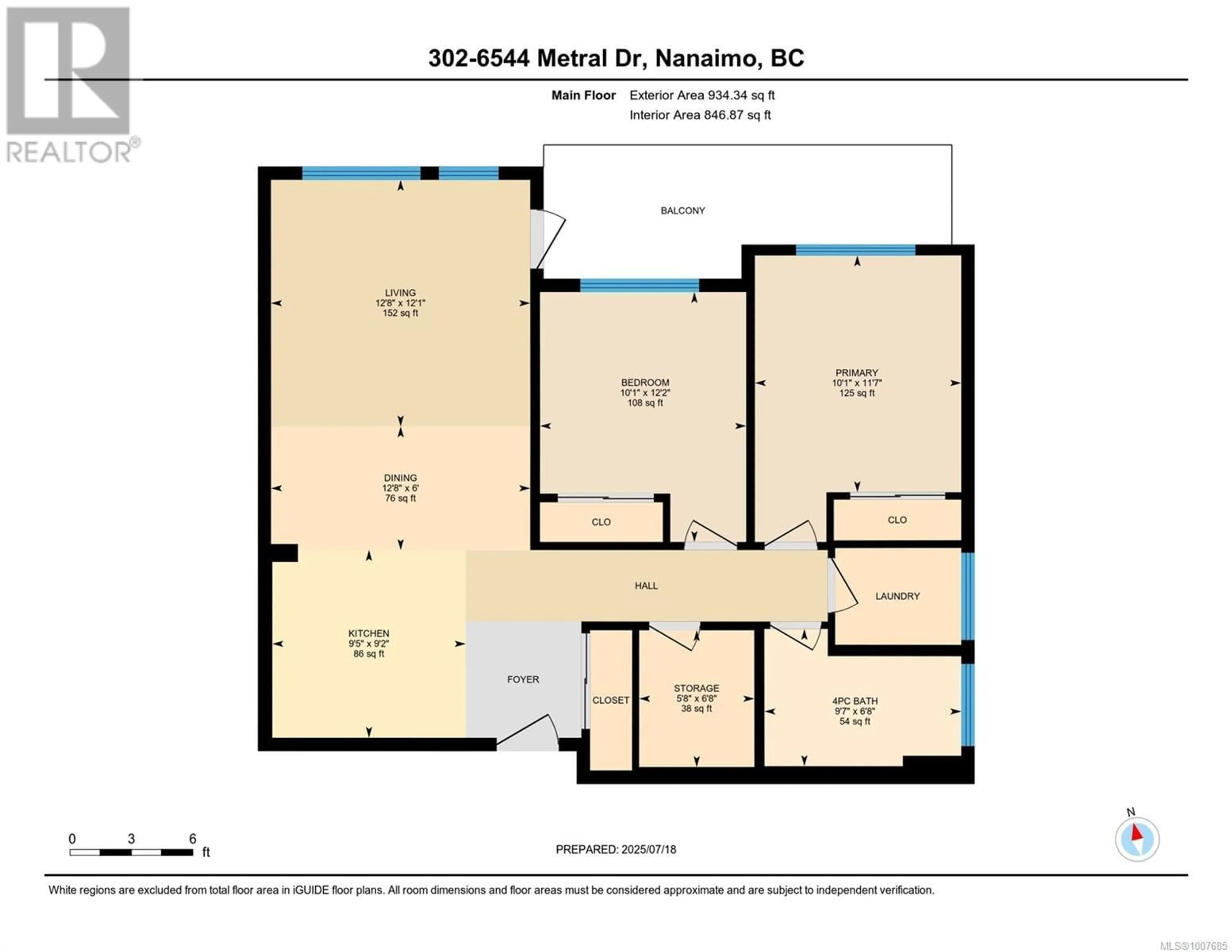 Floor plan for 302 - 6544 METRAL DRIVE, Nanaimo British Columbia V9T2L8