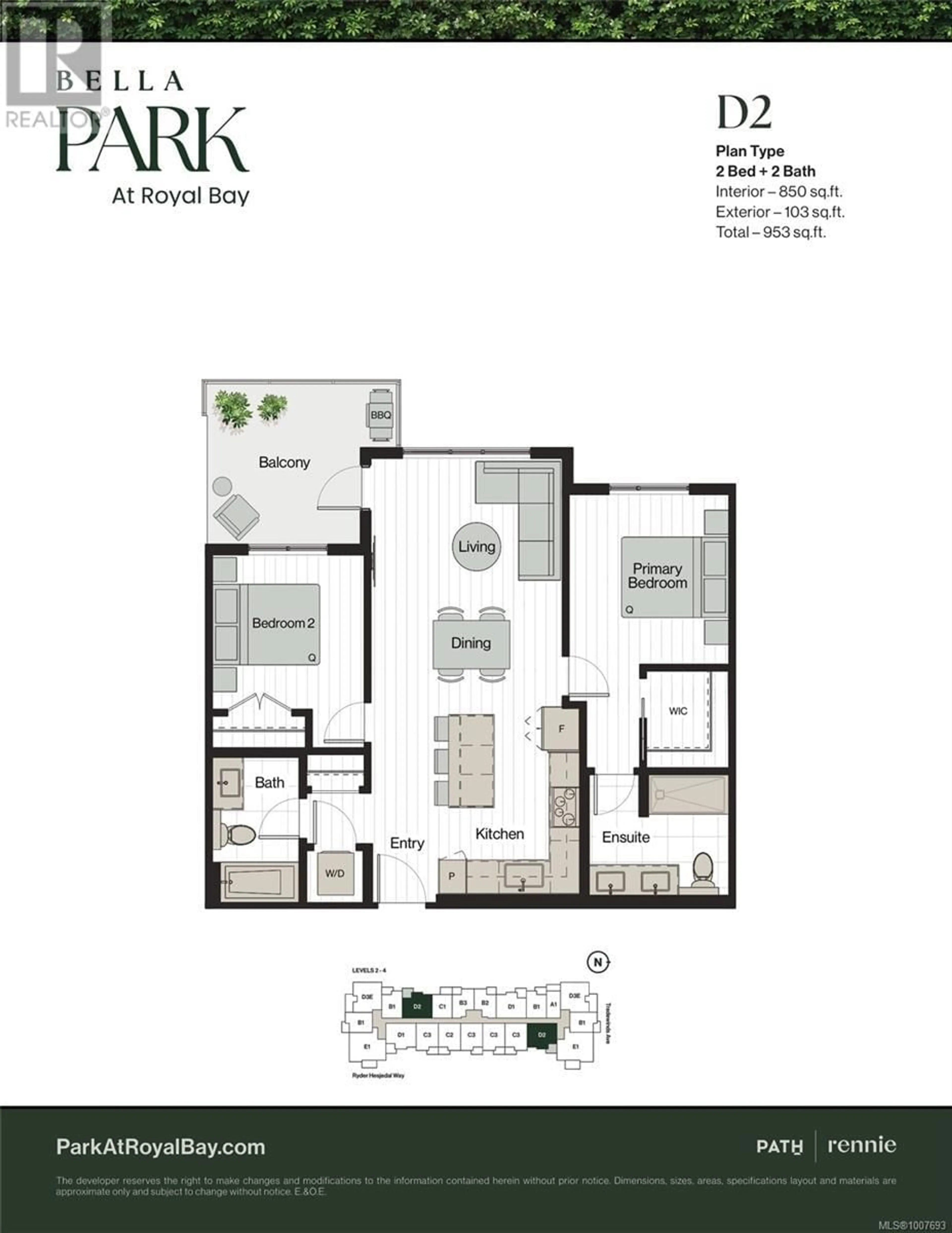 Floor plan for 414 - 3582 RYDER HESJEDAL WAY, Colwood British Columbia V9C0J6