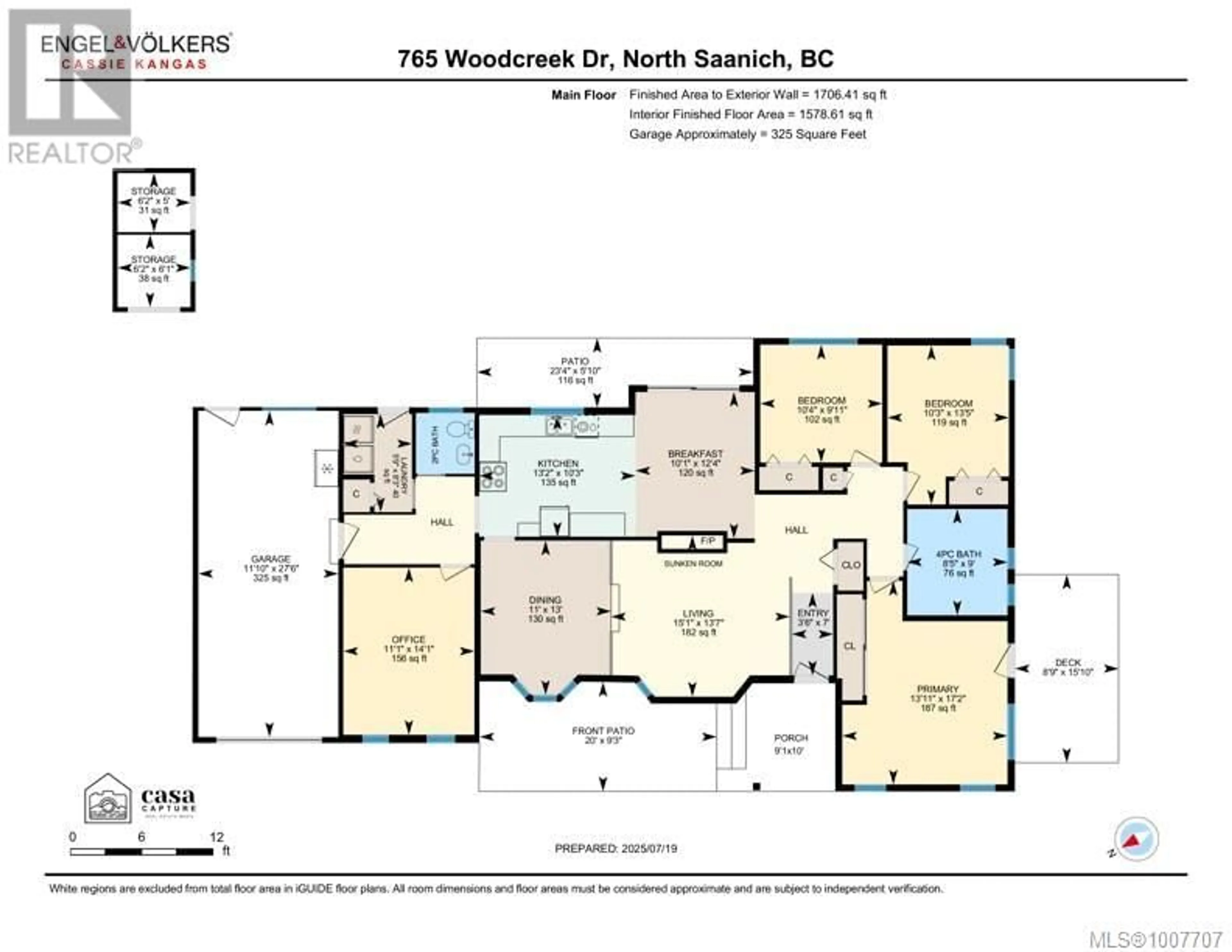Floor plan for 765 WOODCREEK DRIVE, North Saanich British Columbia V8L5K4