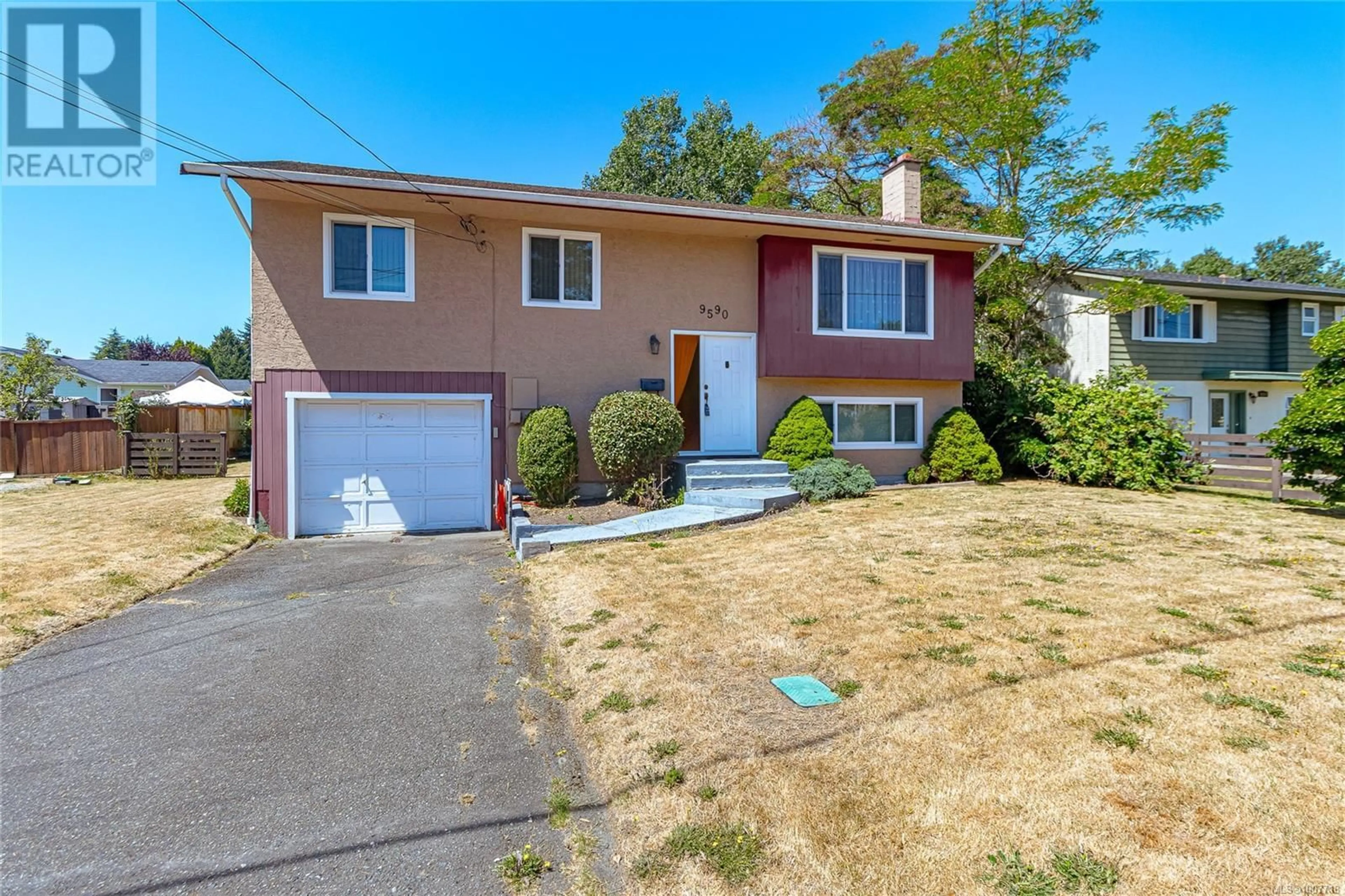 Home with vinyl exterior material, street for 9590 EPCO DRIVE, Sidney British Columbia V8L2T2