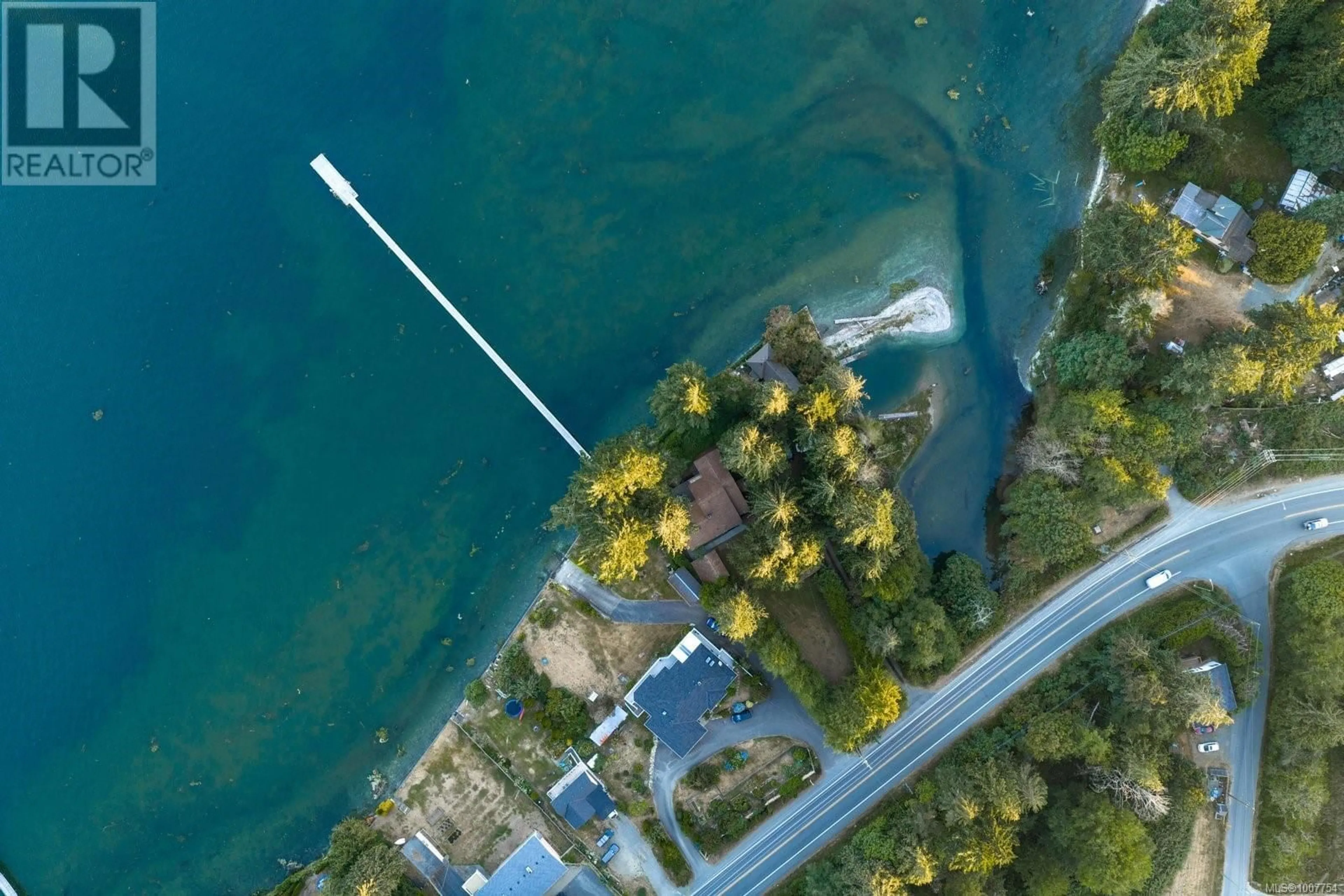 A pic from outside/outdoor area/front of a property/back of a property/a pic from drone, water/lake/river/ocean view for 6007 SOOKE ROAD, Sooke British Columbia V9Z0C1