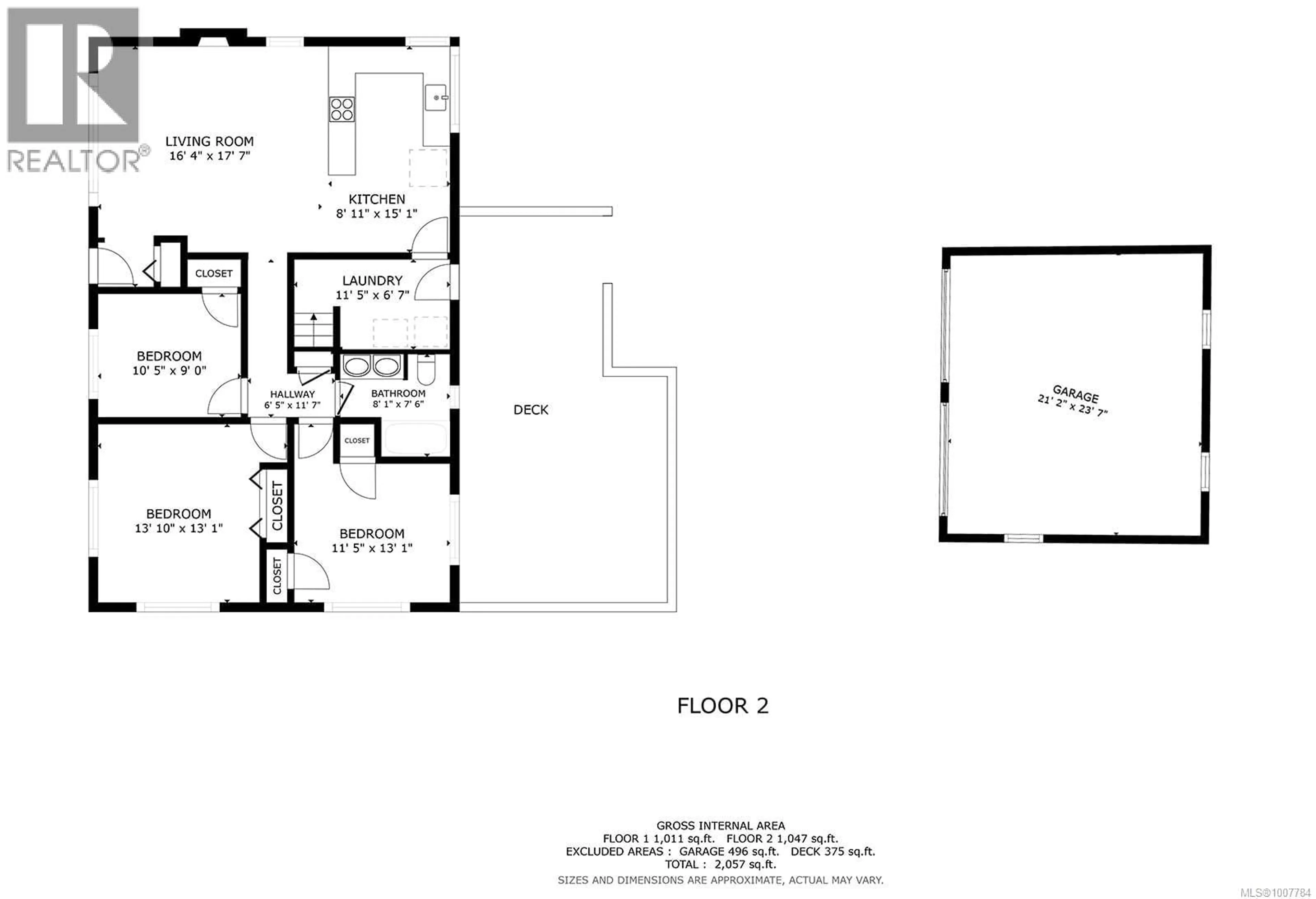 Floor plan for 3042 GEORGE STREET, Duncan British Columbia V9L2B2