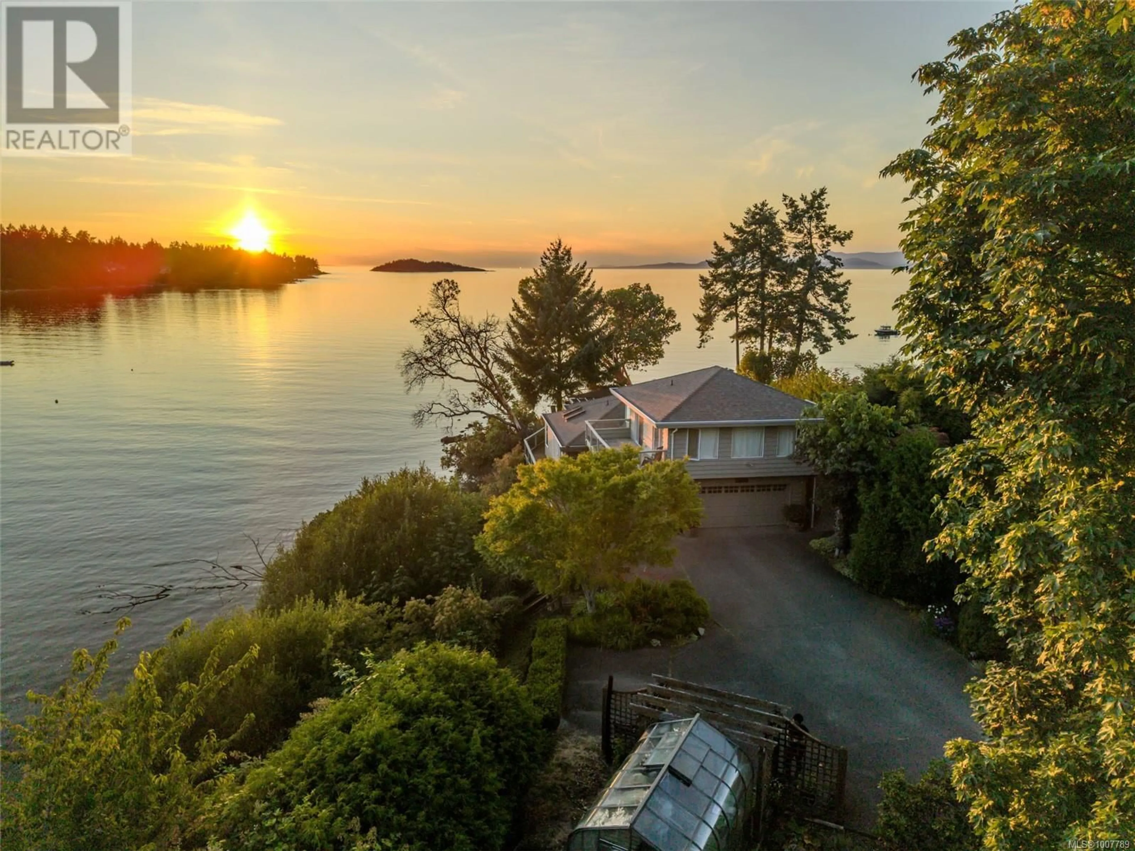A pic from outside/outdoor area/front of a property/back of a property/a pic from drone, water/lake/river/ocean view for 1545 DORCAS POINT ROAD, Nanoose Bay British Columbia V9P9B4