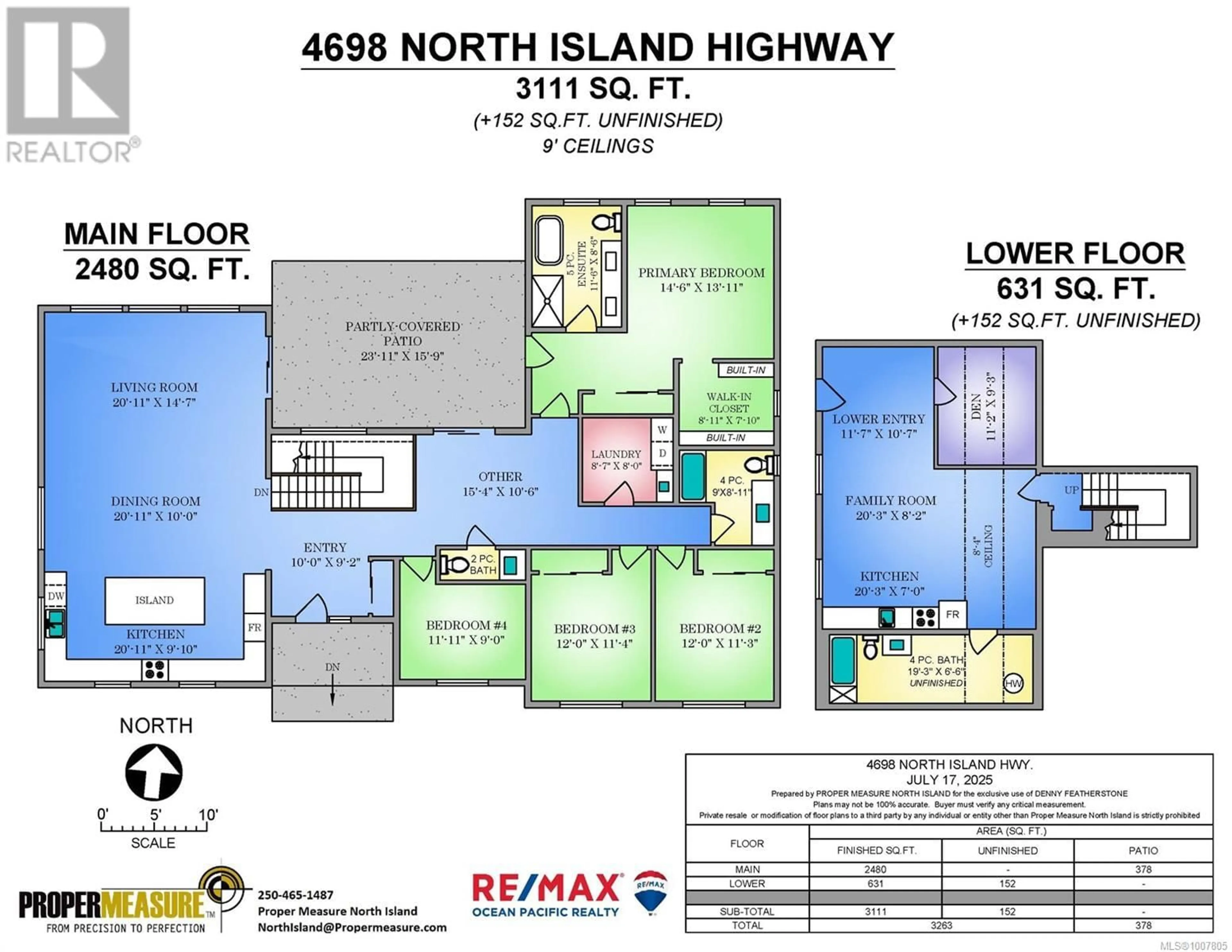 Floor plan for 4698 ISLAND HIGHWAY, Courtenay British Columbia V9N5Y6