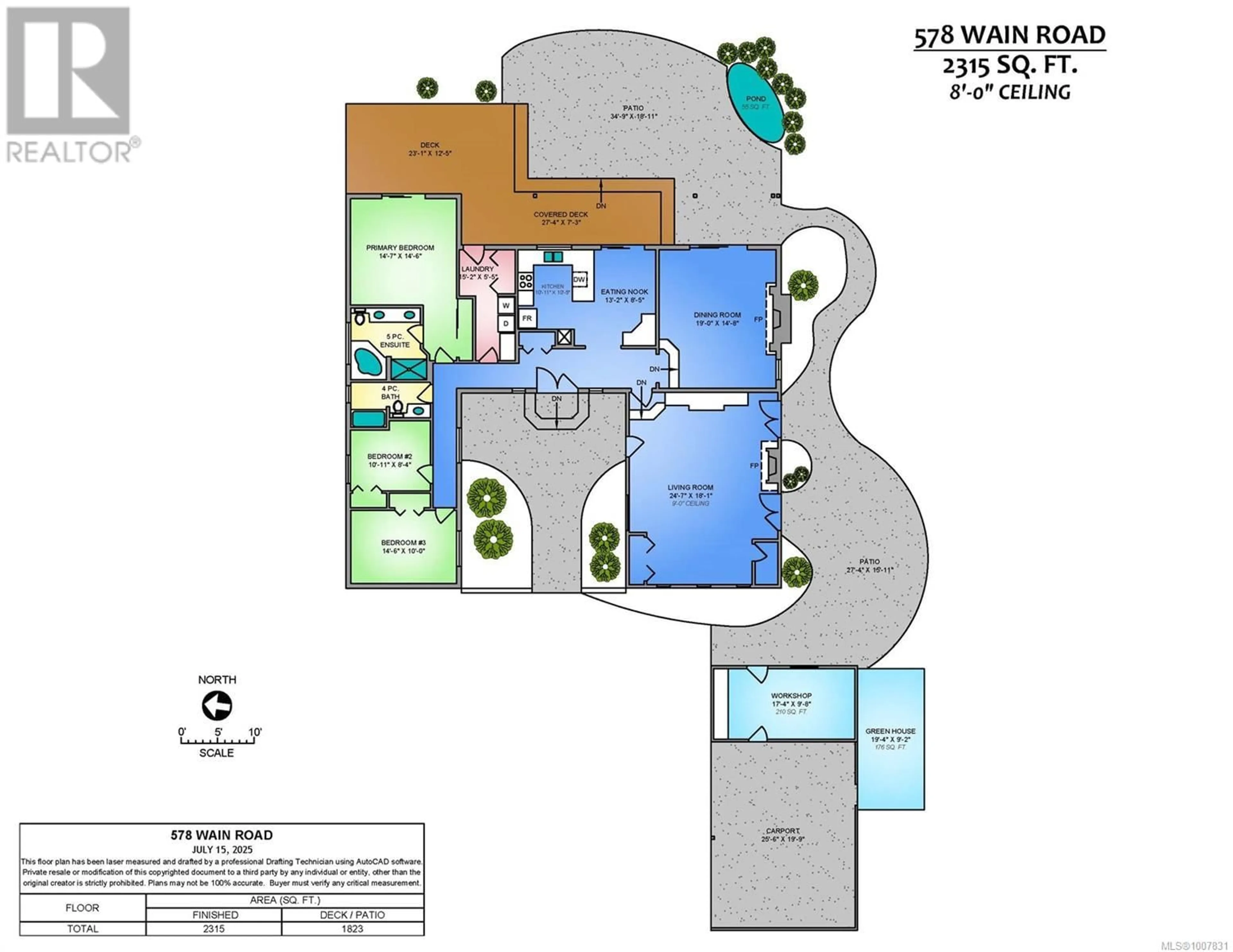 Floor plan for 578 WAIN ROAD, Parksville British Columbia V9P1R1
