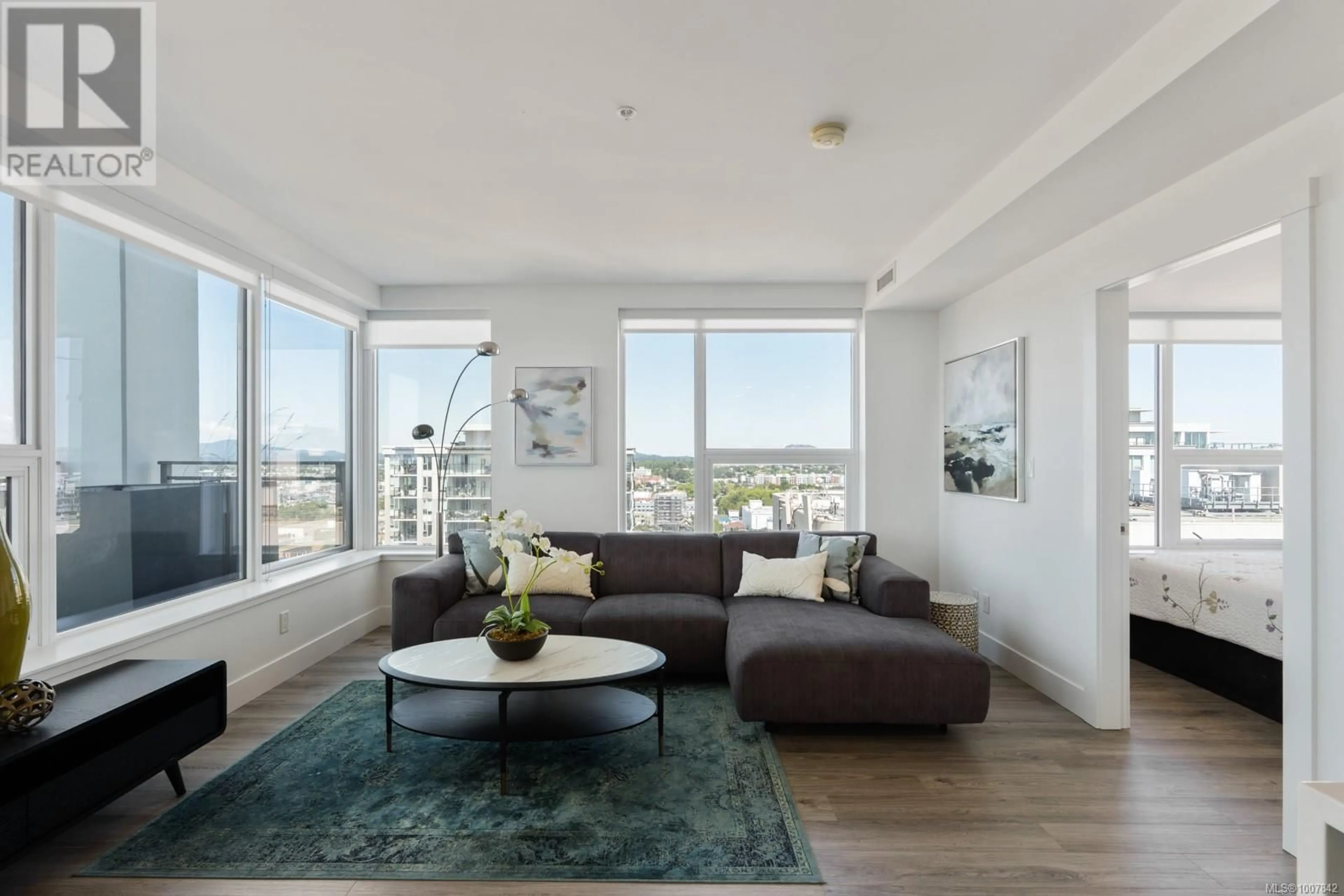 Living room with furniture, unknown for 1403 - 777 HERALD STREET SOUTH, Victoria British Columbia V8T0C7