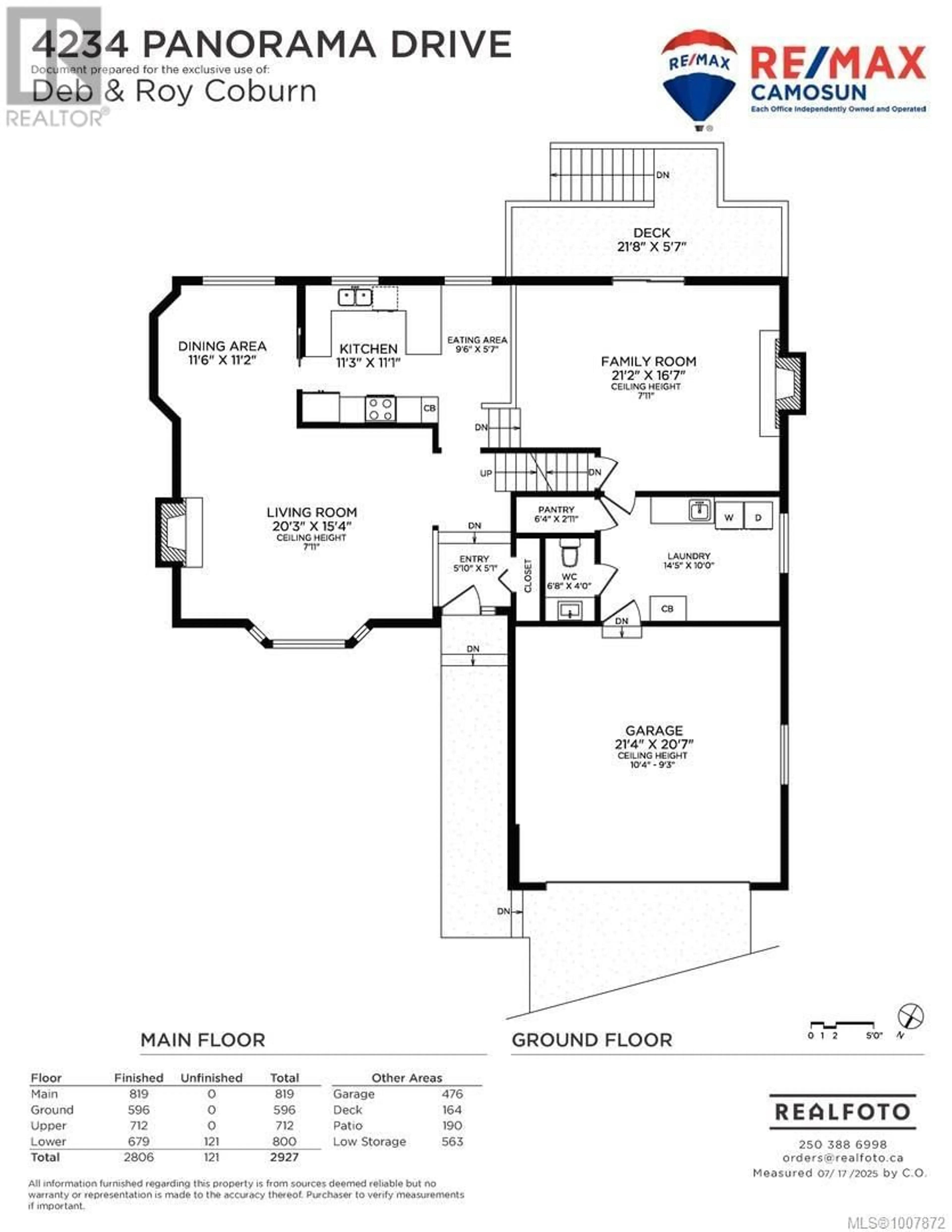 Floor plan for 4234 PANORAMA DRIVE, Saanich British Columbia V8X2M7