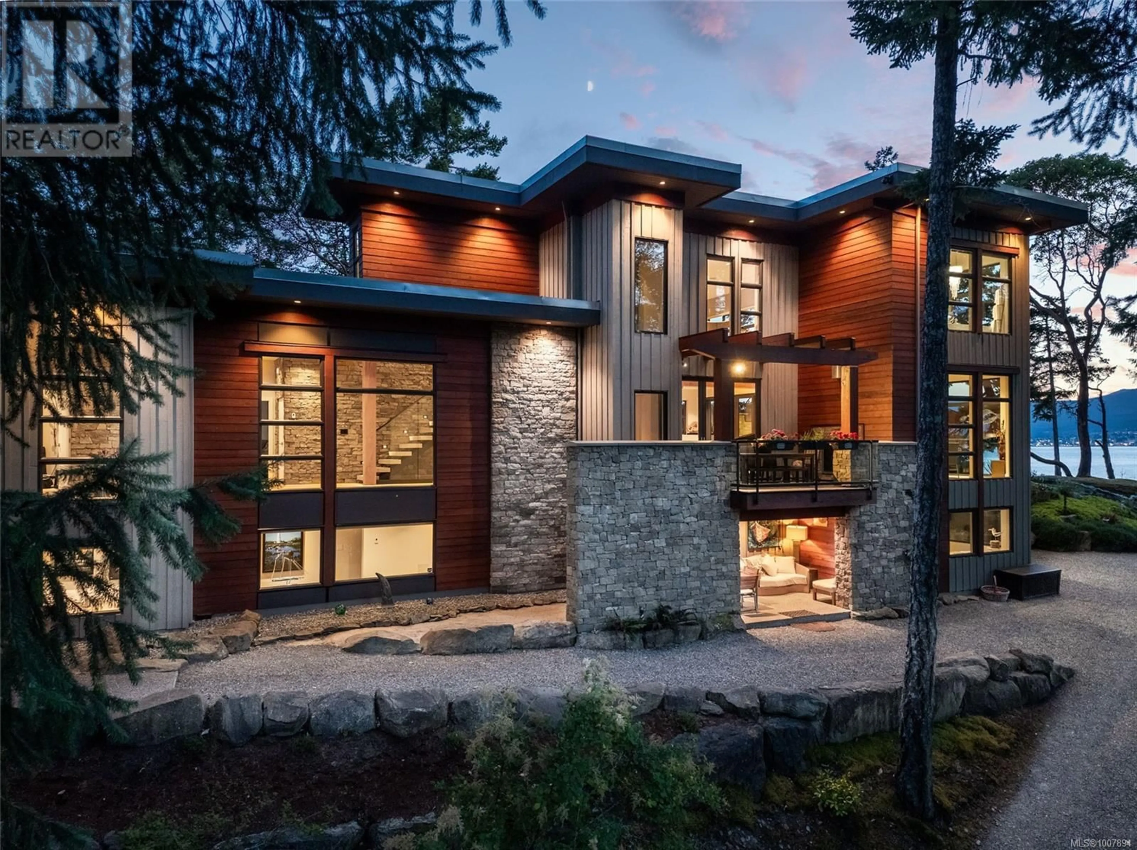 Home with brick exterior material, street for 677 TAYLOR BAY ROAD, Gabriola Island British Columbia V0R1X1