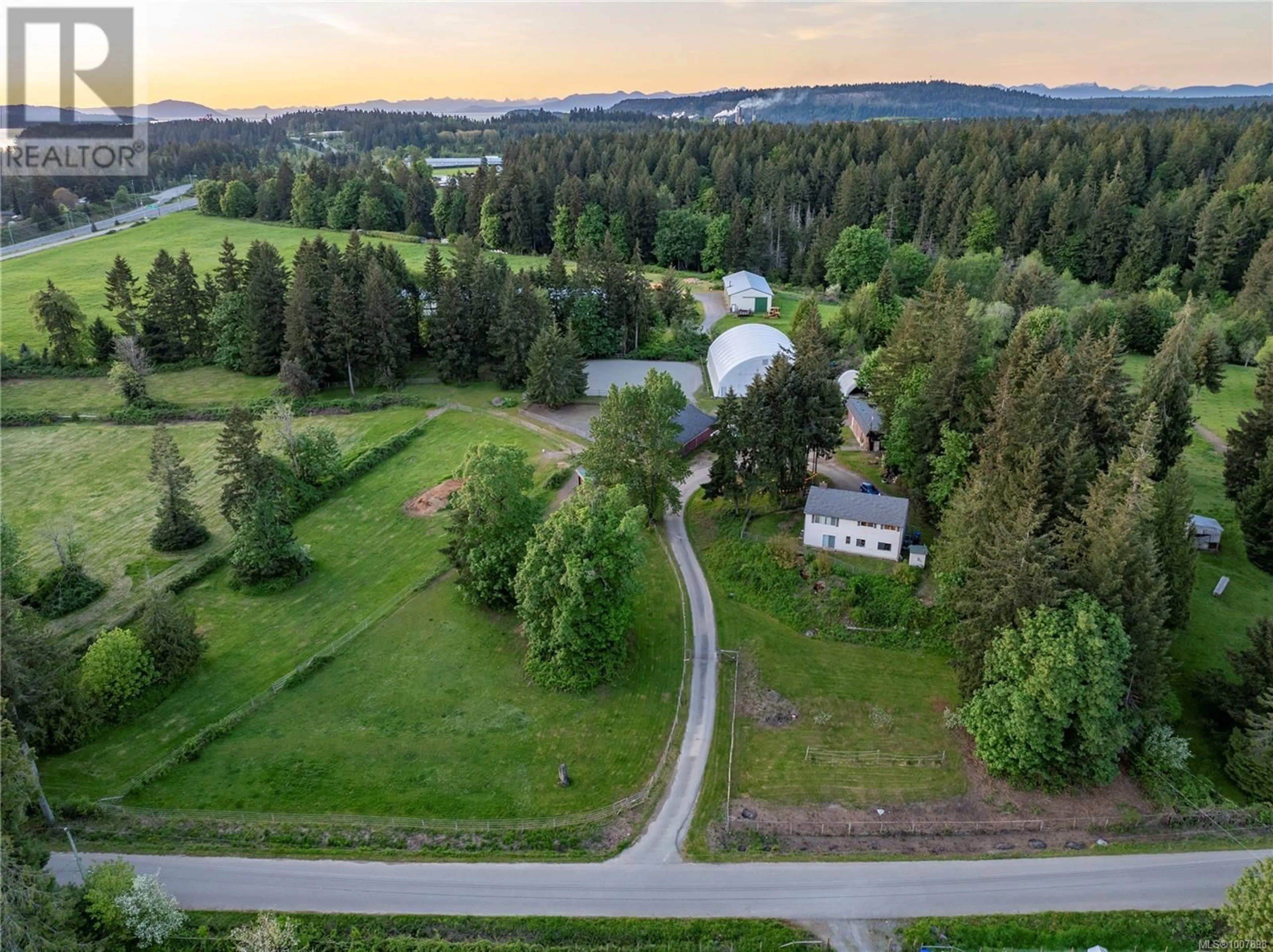 A pic from outside/outdoor area/front of a property/back of a property/a pic from drone, forest/trees view for 2120 HUDDINGTON ROAD, Nanaimo British Columbia V9X1M1