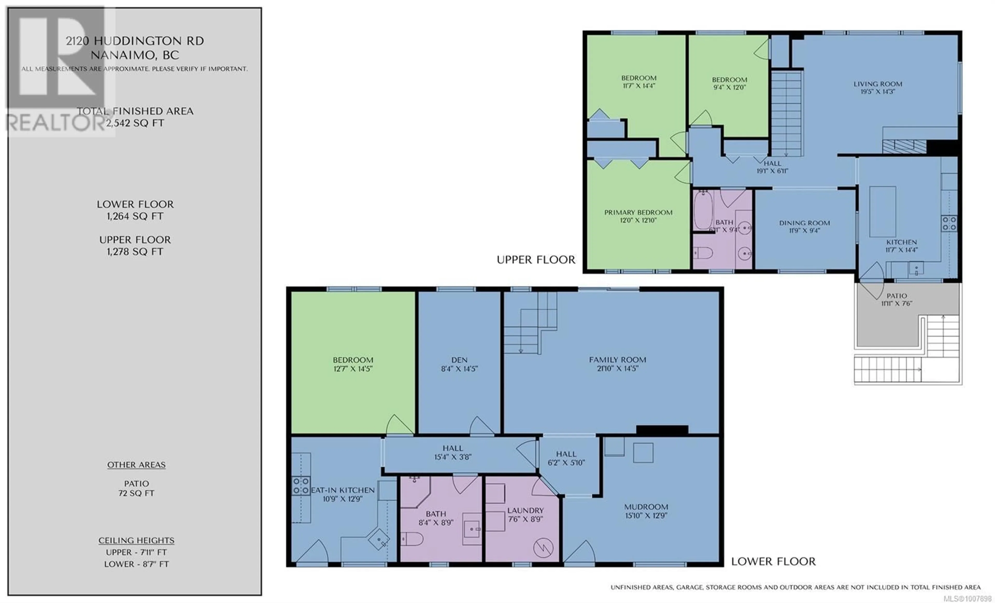 Floor plan for 2120 HUDDINGTON ROAD, Nanaimo British Columbia V9X1M1