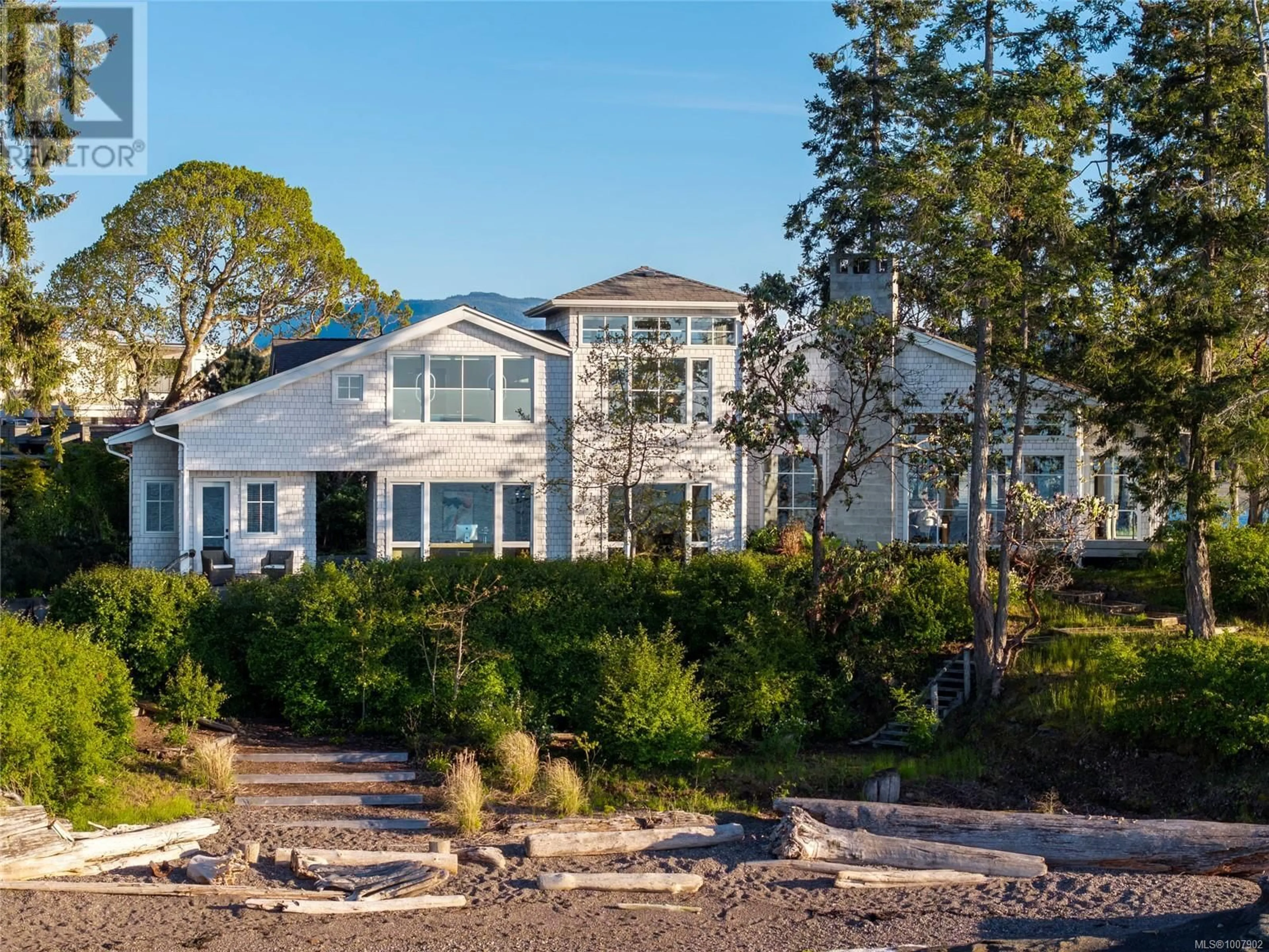 A pic from outside/outdoor area/front of a property/back of a property/a pic from drone, water/lake/river/ocean view for 1341 MADRONA DRIVE, Nanoose Bay British Columbia V9P9C9