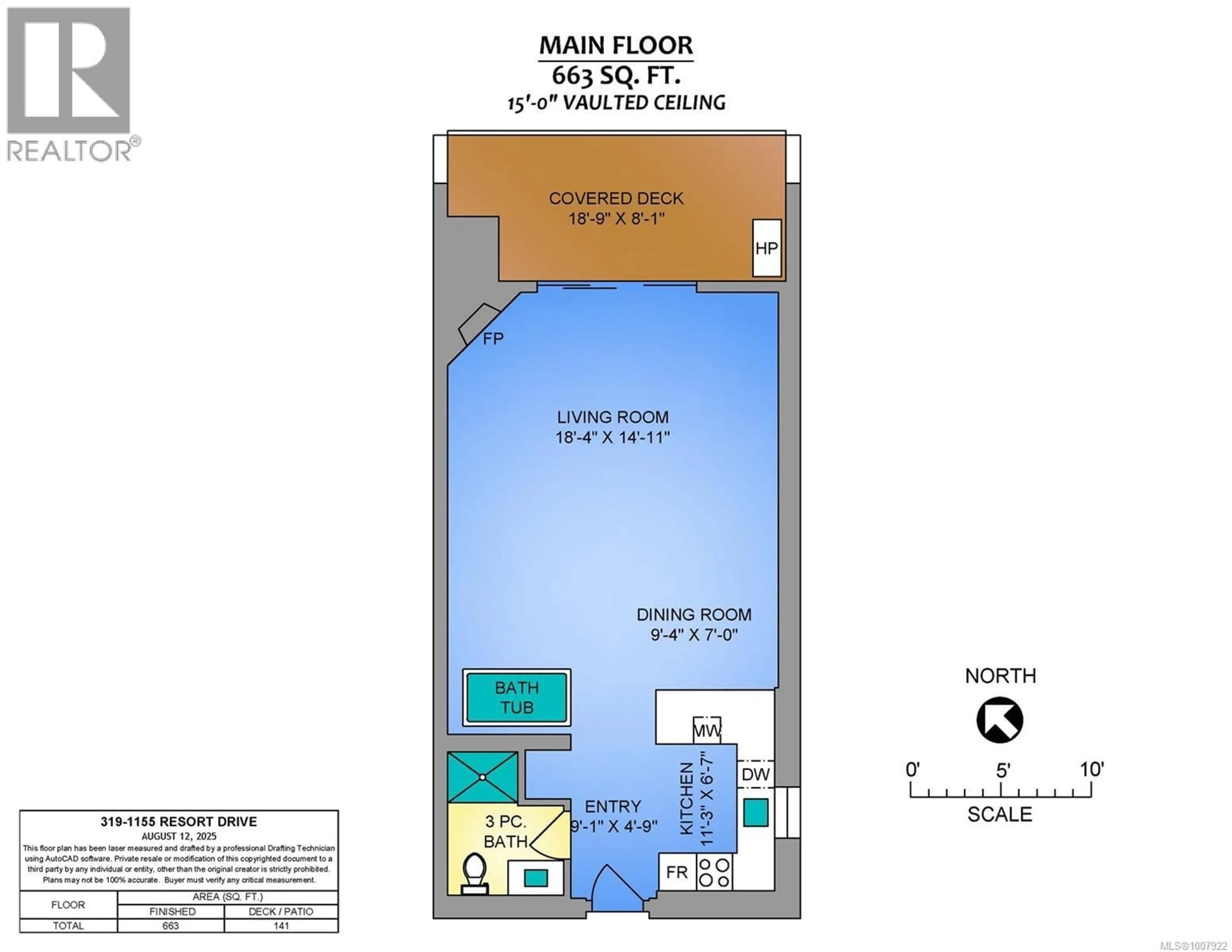 Floor plan for 319 - 1155 RESORT DRIVE, Parksville British Columbia V9P2E3