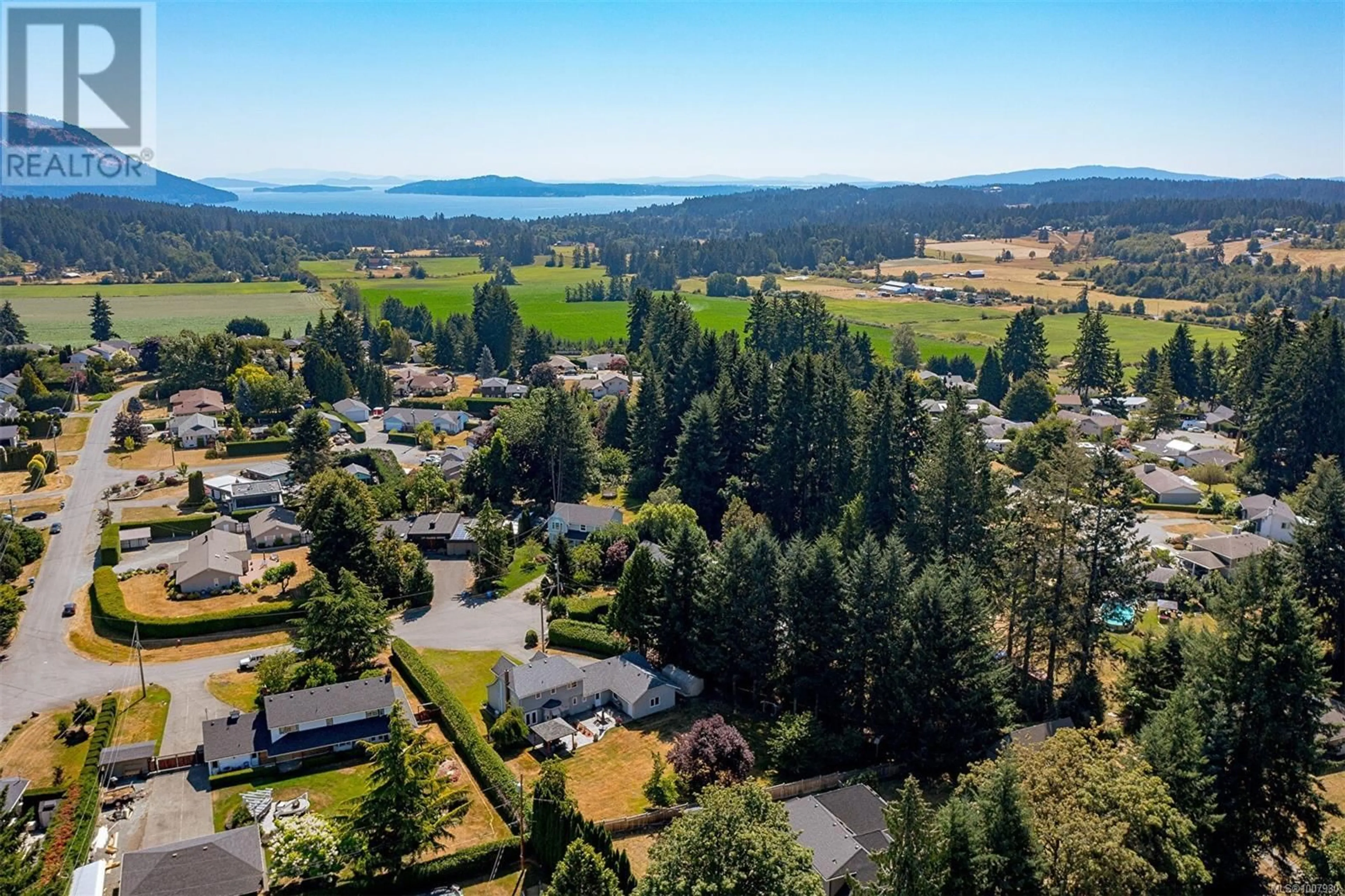 A pic from outside/outdoor area/front of a property/back of a property/a pic from drone, mountain view for 4176 CANTERBURY PLACE, Cobble Hill British Columbia V8H0J4