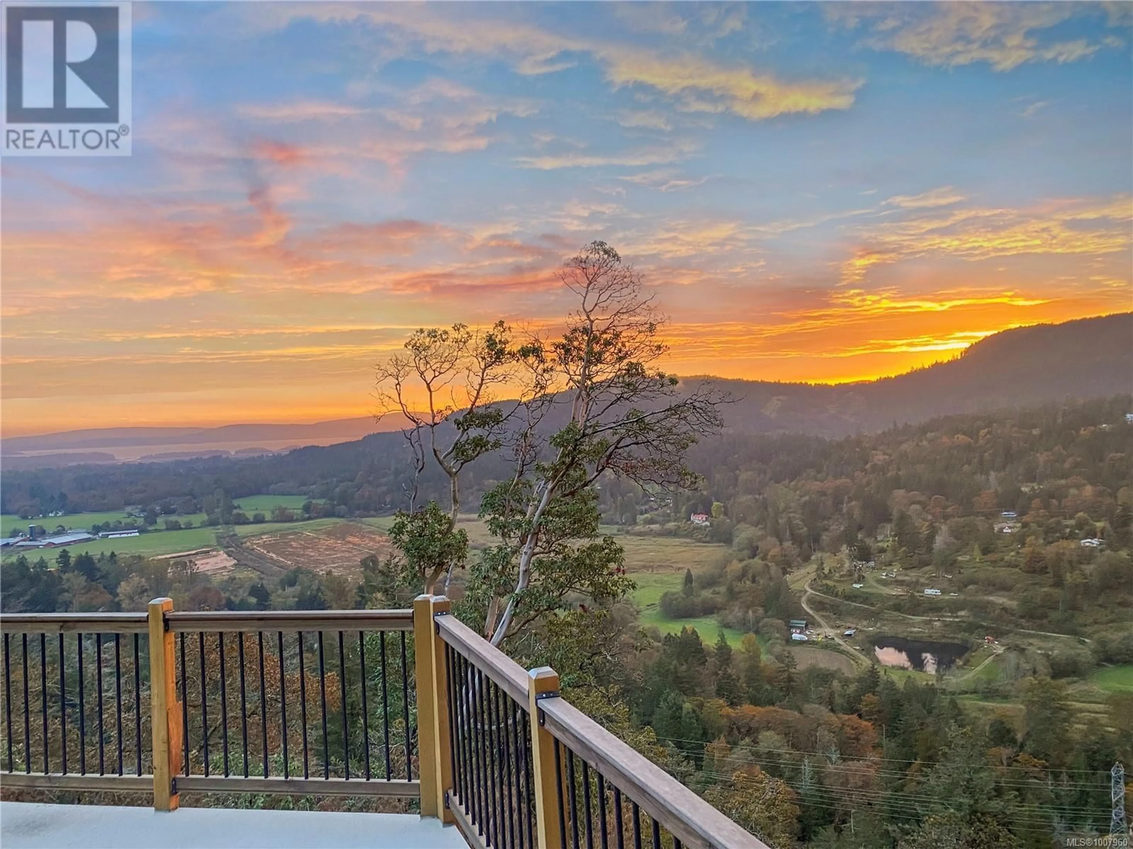 A pic from outside/outdoor area/front of a property/back of a property/a pic from drone, mountain view for 8030 TRANS CANADA HIGHWAY, Duncan British Columbia V9L3R9