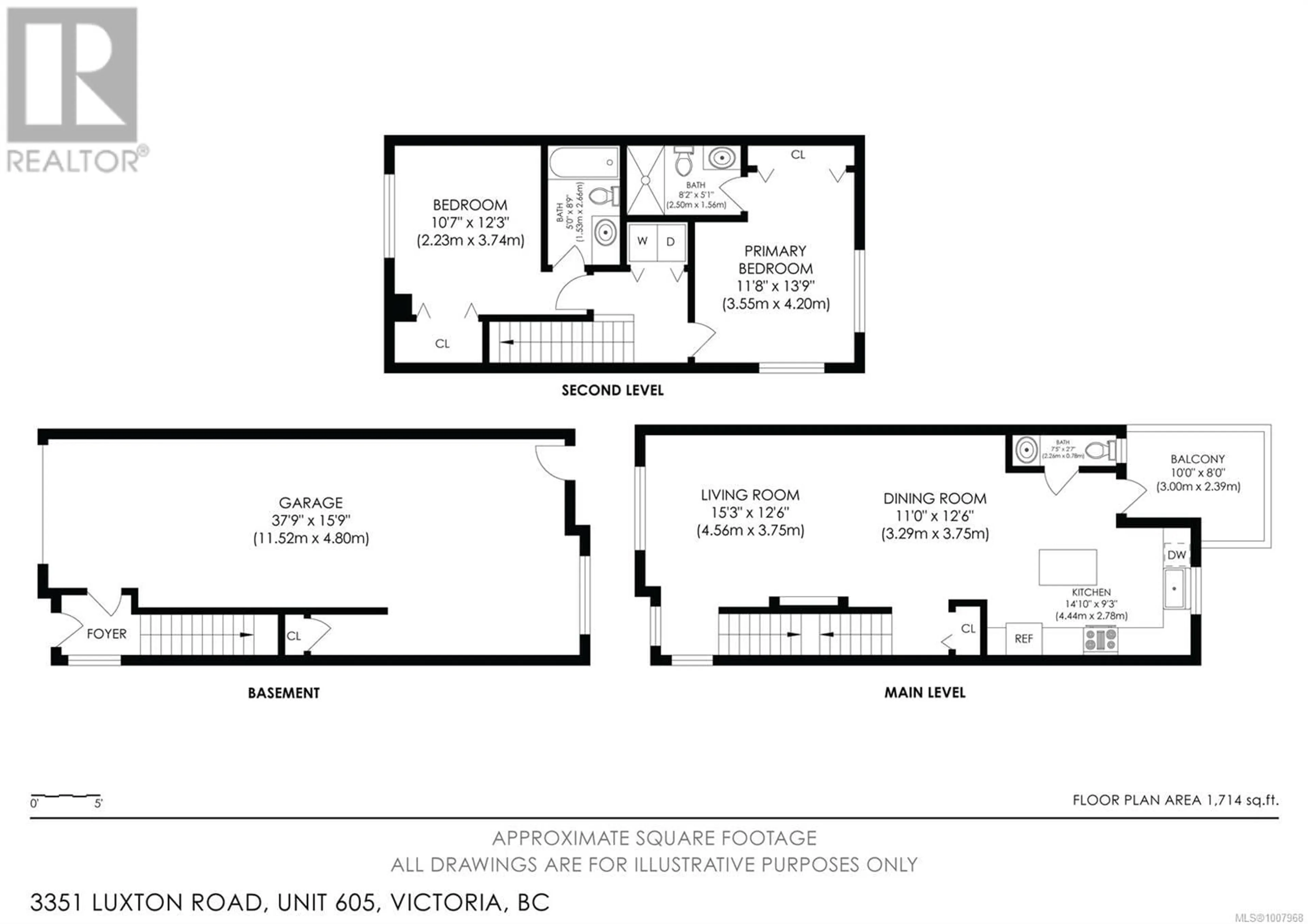 Floor plan for 605 - 3351 LUXTON ROAD, Langford British Columbia V9C0P2