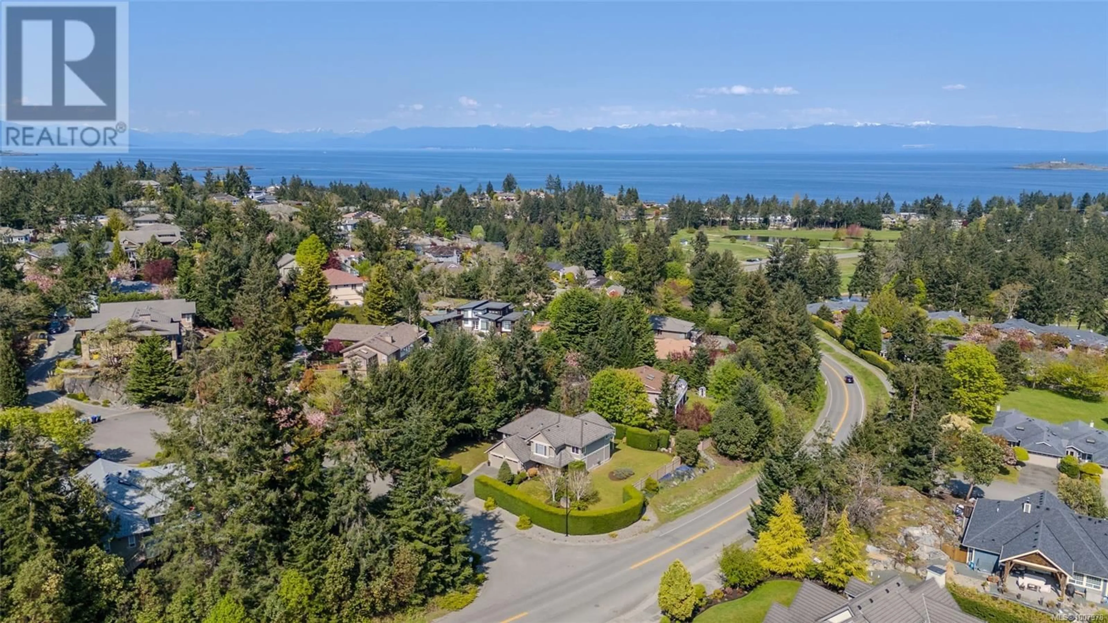 A pic from outside/outdoor area/front of a property/back of a property/a pic from drone, water/lake/river/ocean view for 2390 GLENELLEN PLACE, Nanoose Bay British Columbia V9P9G3