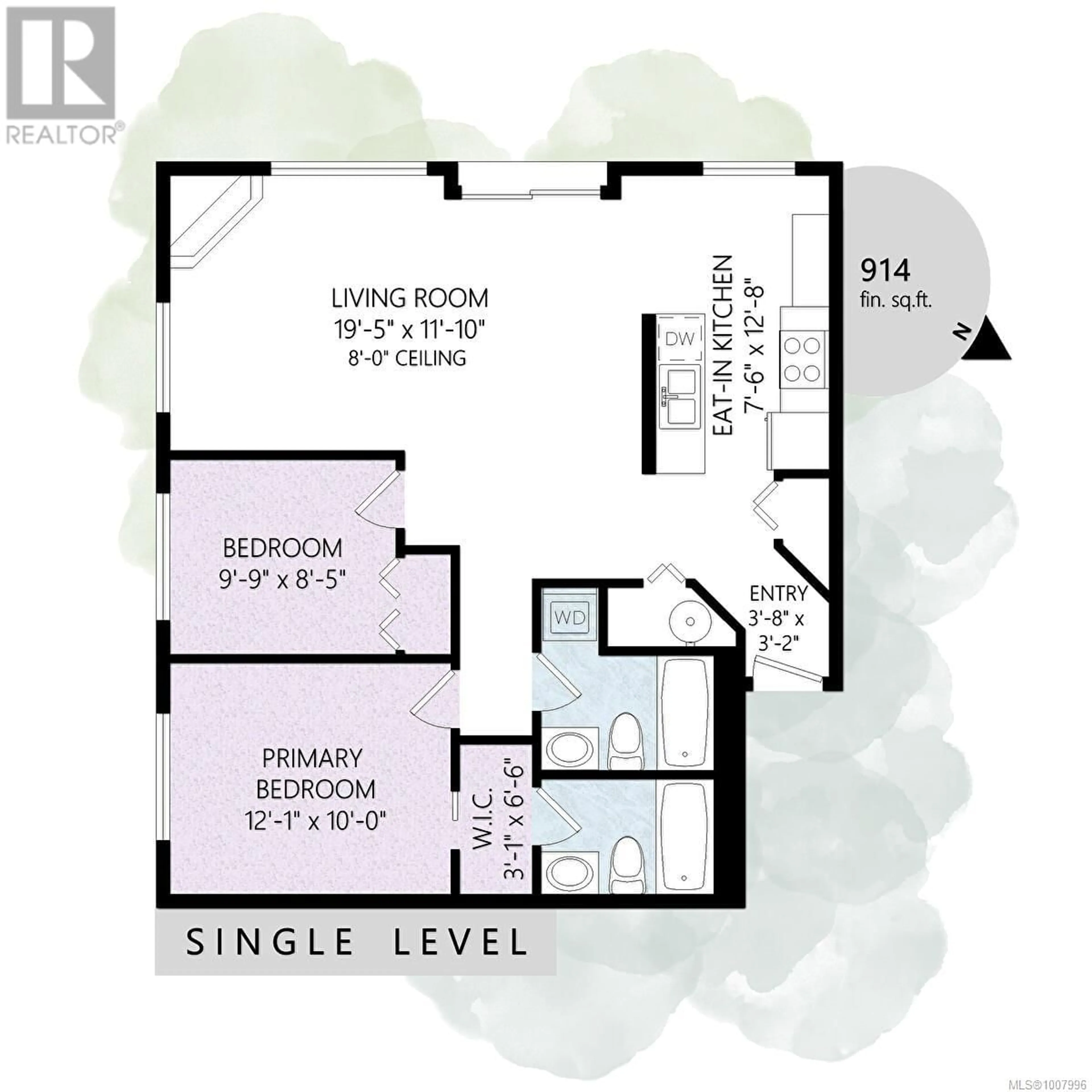 Floor plan for 403 - 1028 BALMORAL ROAD, Victoria British Columbia V8T1A8