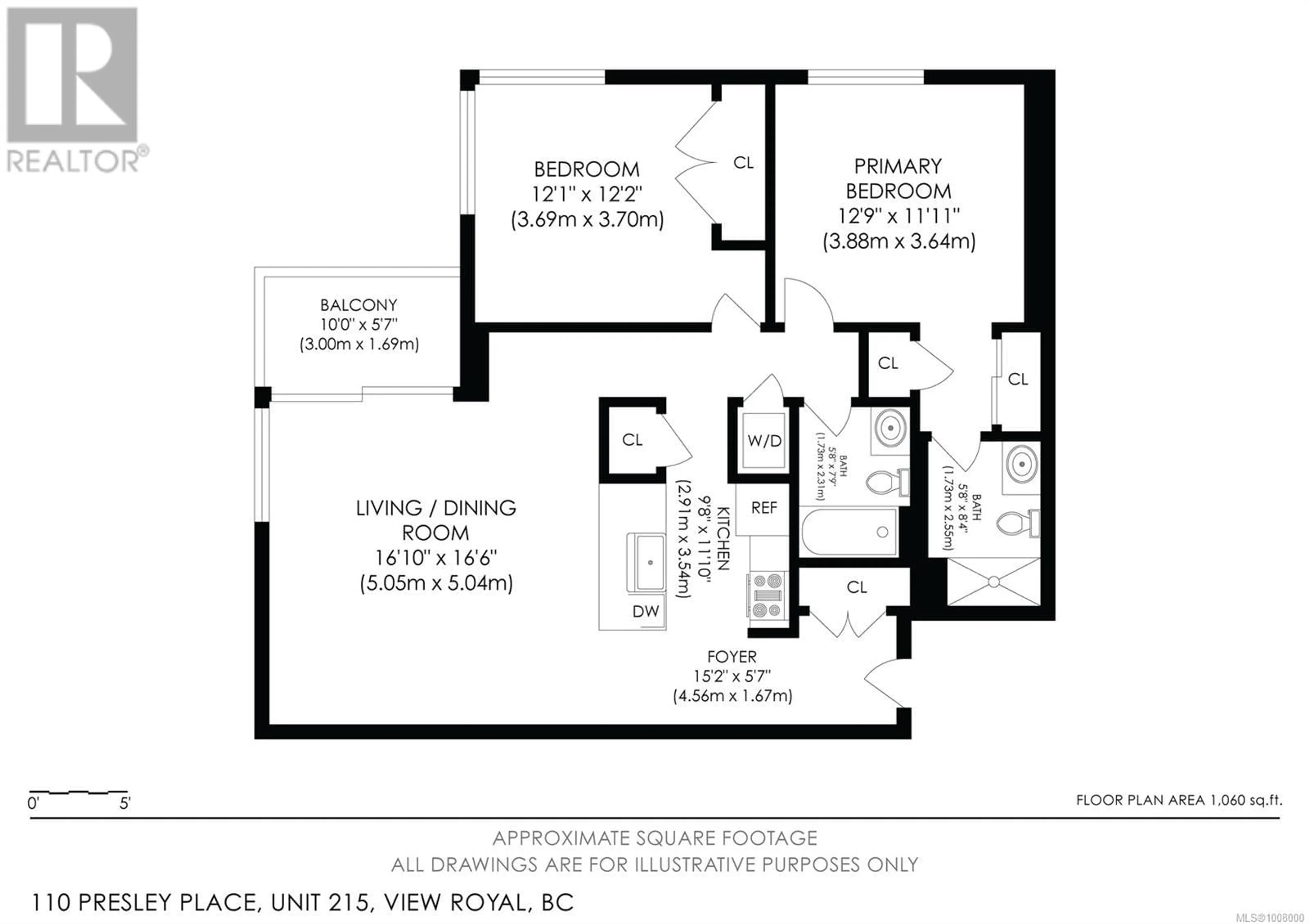 Floor plan for 215 - 110 PRESLEY PLACE, View Royal British Columbia V9B0Z1
