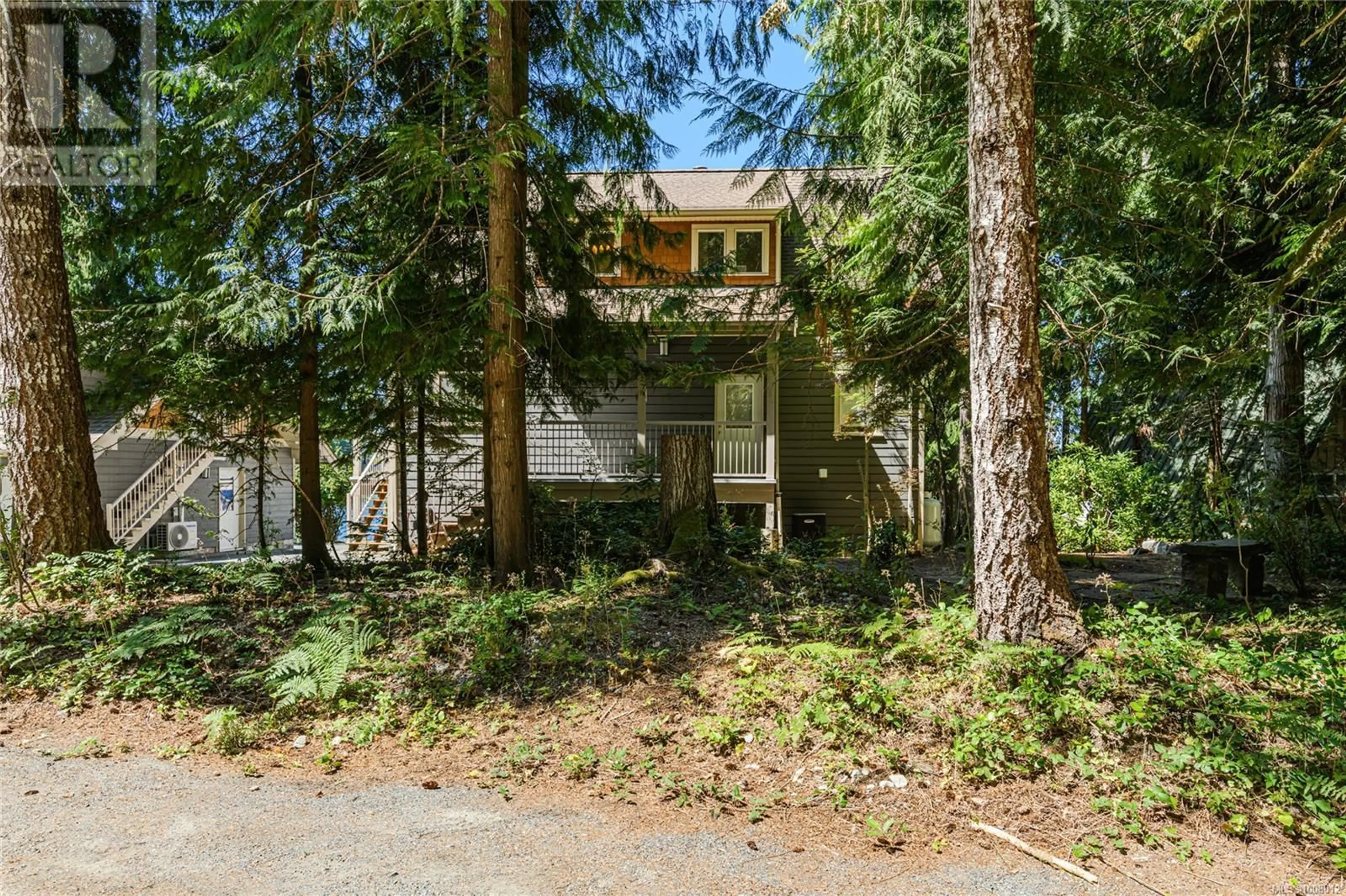 A pic from outside/outdoor area/front of a property/back of a property/a pic from drone, forest/trees view for 8334 SA-SEEN-OS ROAD, Youbou British Columbia V0R2G0