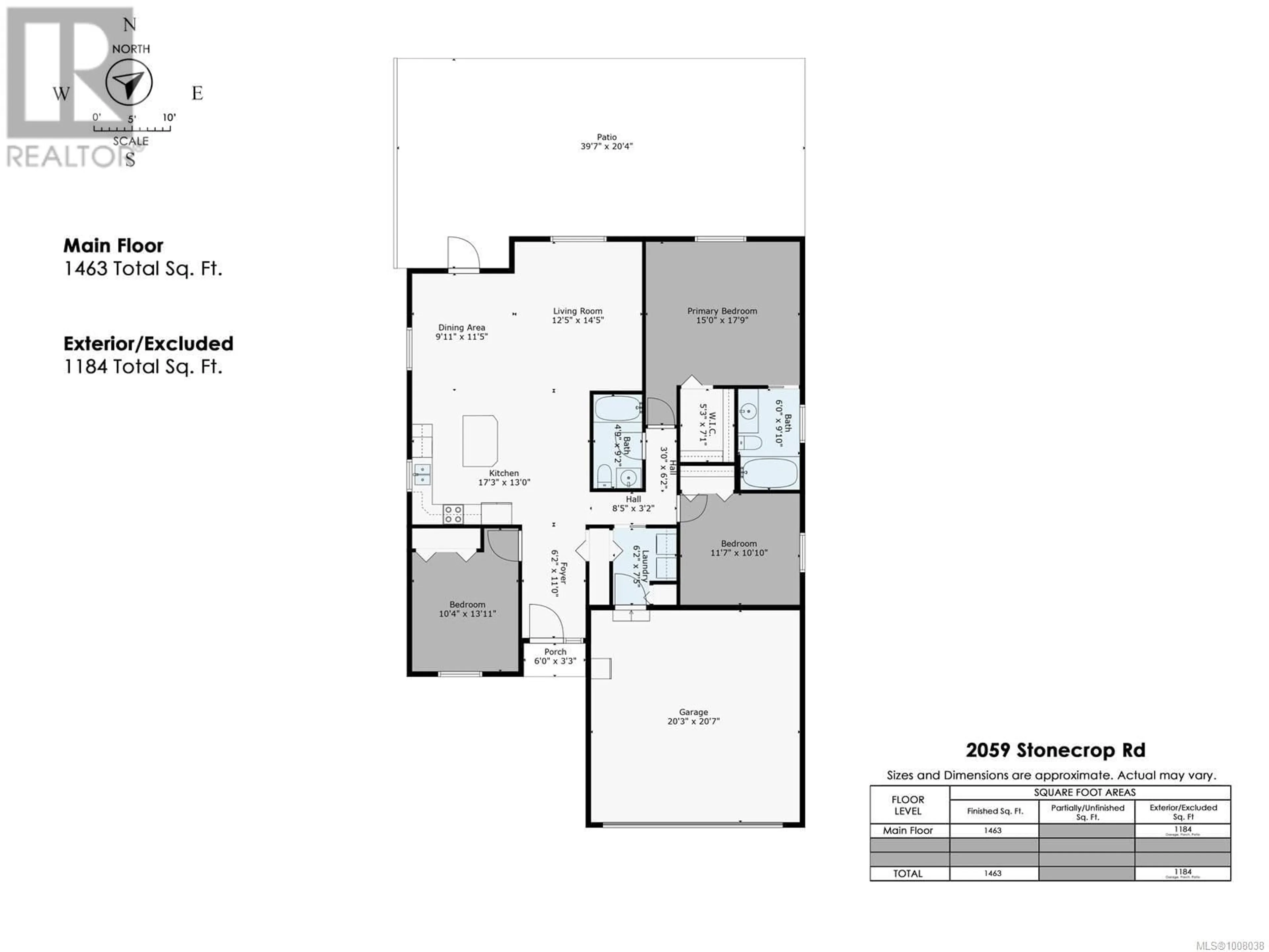 Floor plan for 2059 STONECROP ROAD, Nanaimo British Columbia V9X0A5