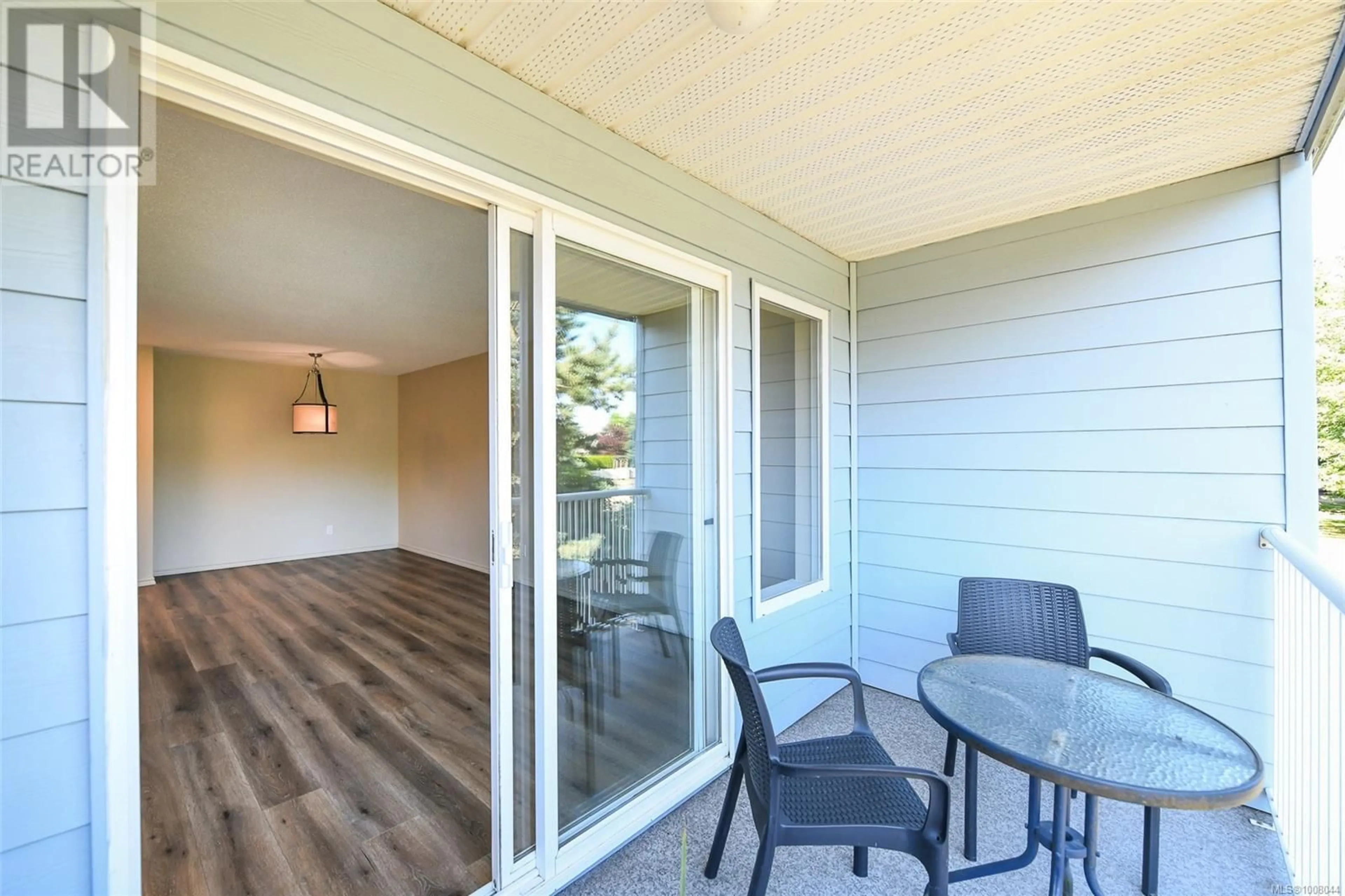 Patio, water/lake/river/ocean view for 202A - 698 ASPEN ROAD, Comox British Columbia V9M3S9