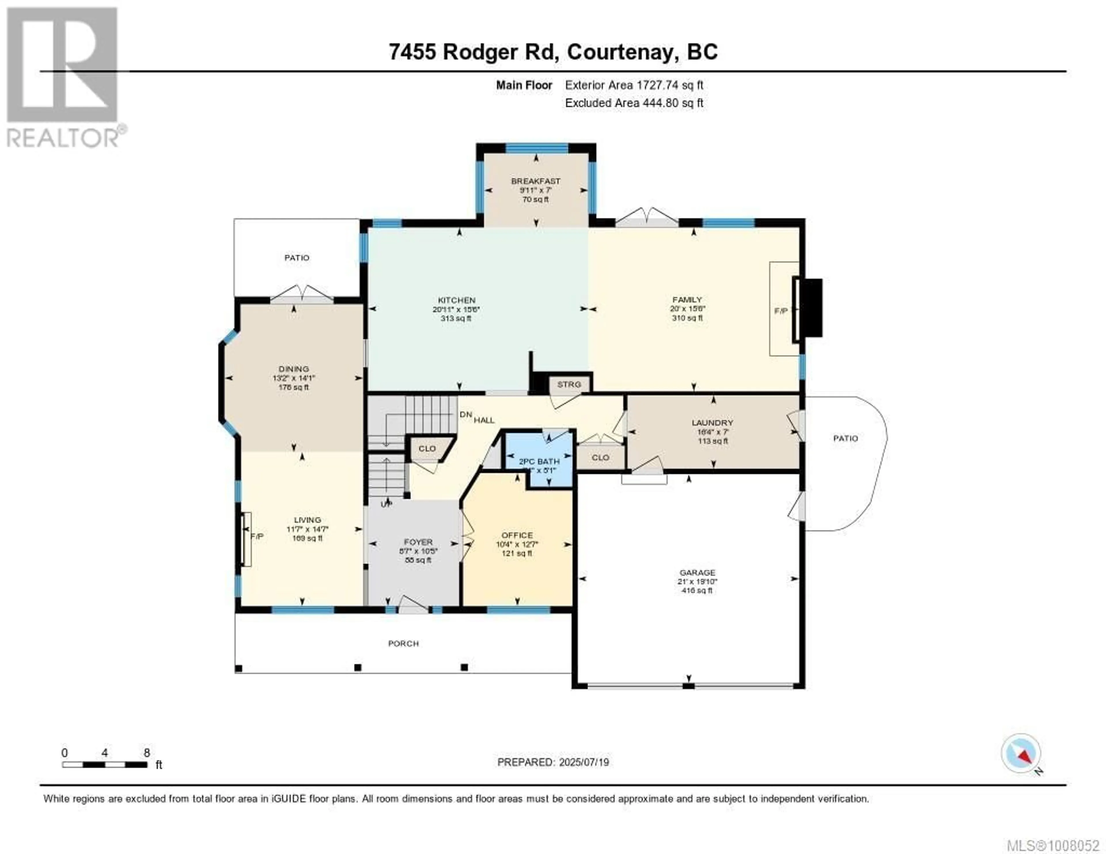 Floor plan for 7455 RODGER ROAD, Merville British Columbia V0R2M0