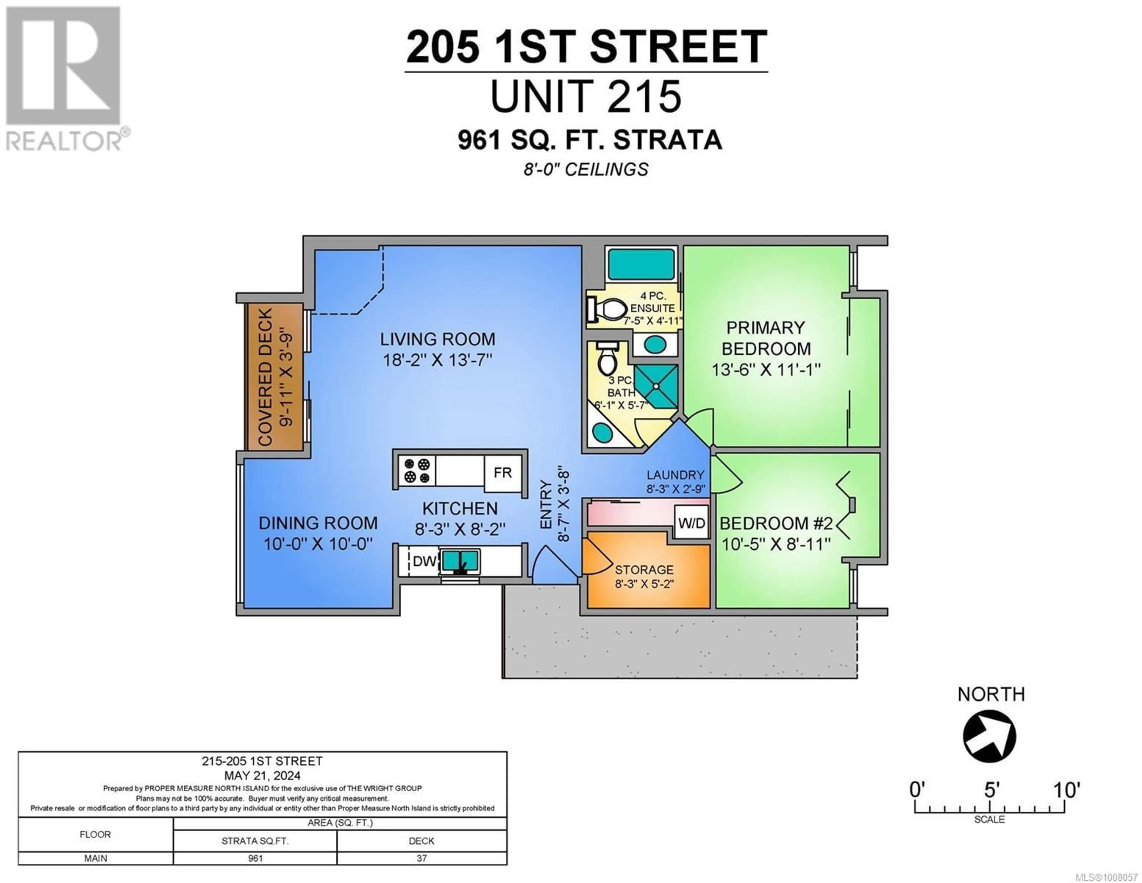 Floor plan for 215 - 205 1ST STREET, Courtenay British Columbia V9N1A5
