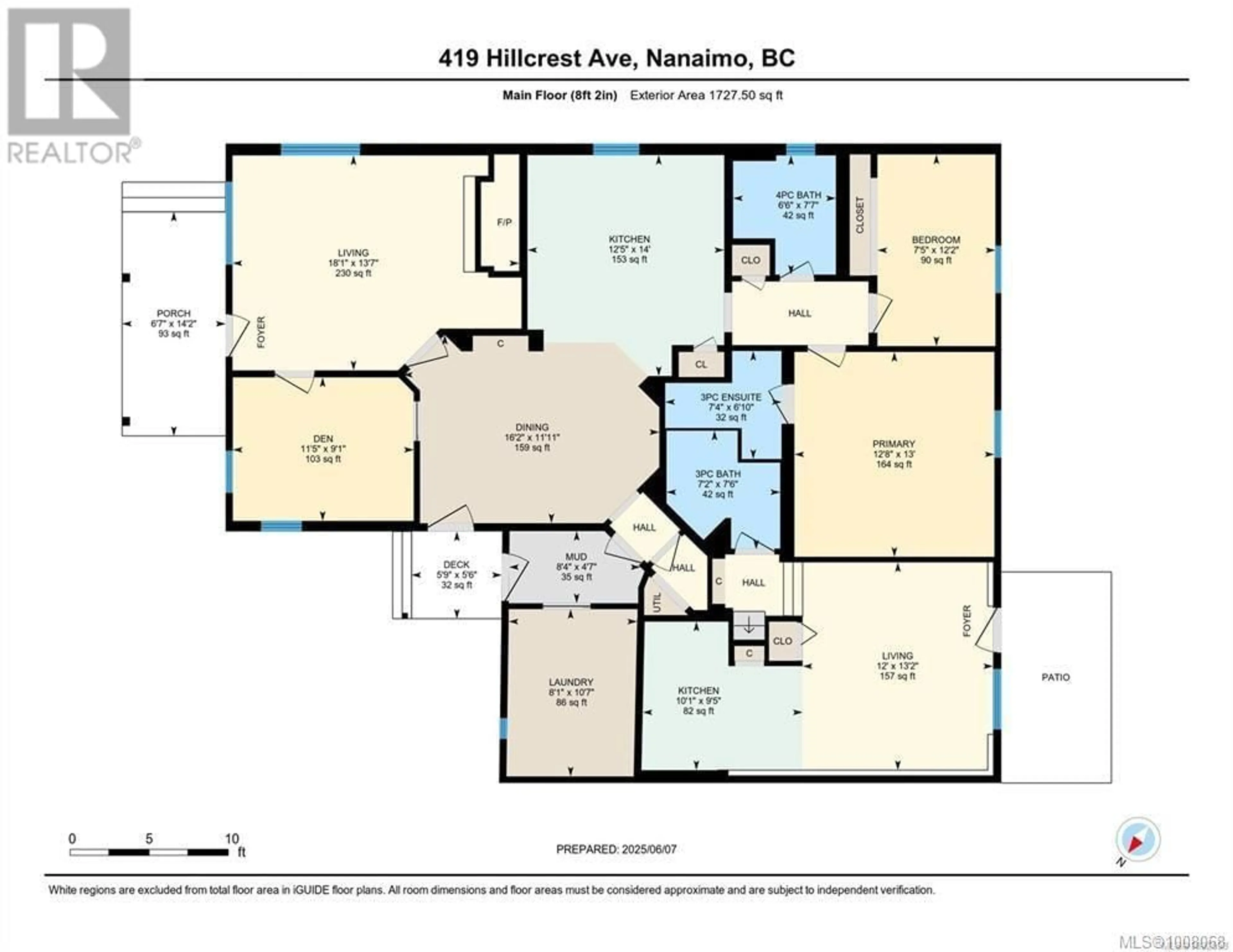 Floor plan for 419 HILLCREST AVENUE, Nanaimo British Columbia V9R3M2