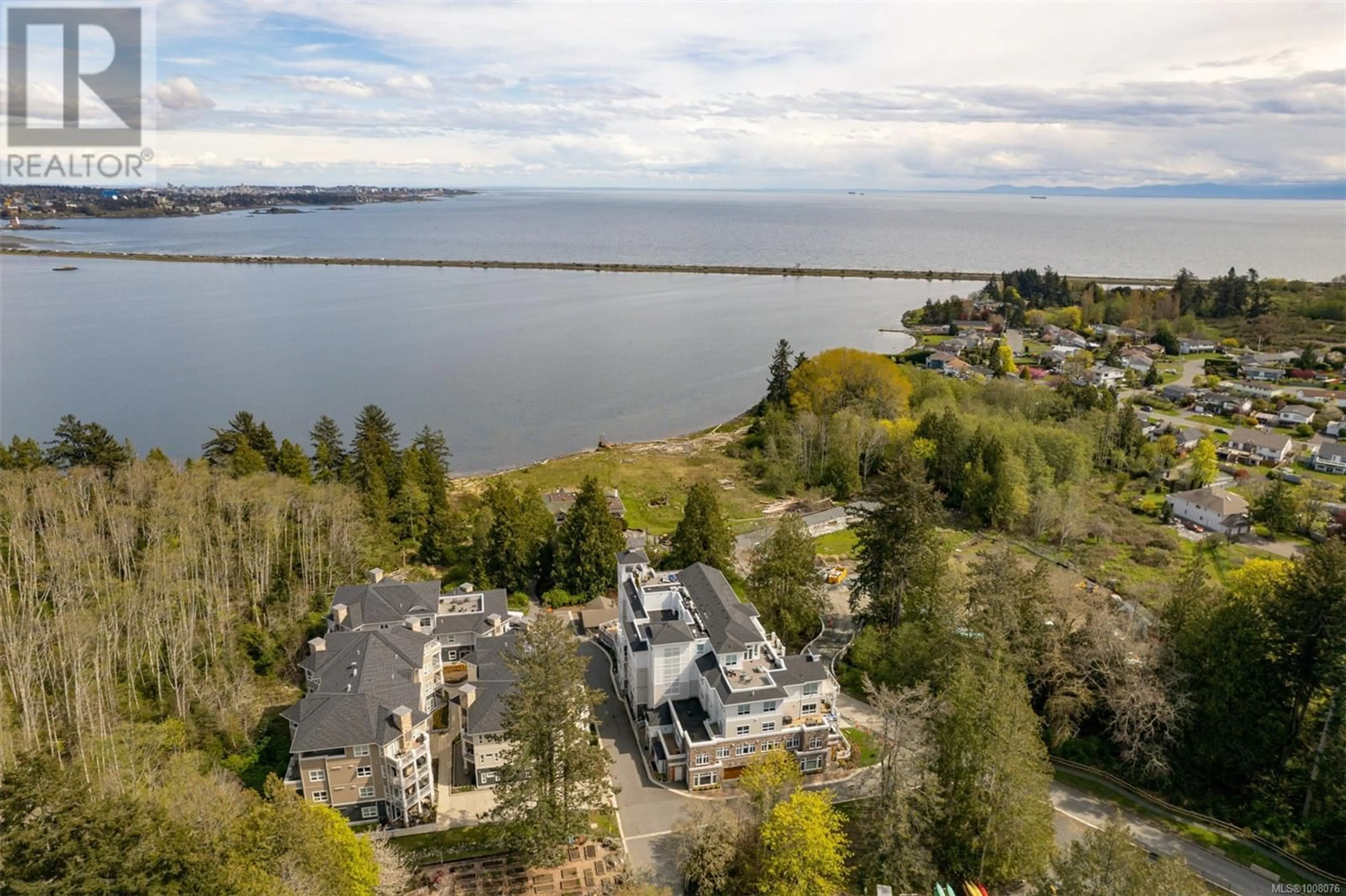 A pic from outside/outdoor area/front of a property/back of a property/a pic from drone, water/lake/river/ocean view for 103 - 3110 HAVENWOOD LANE, Colwood British Columbia V9C0P4