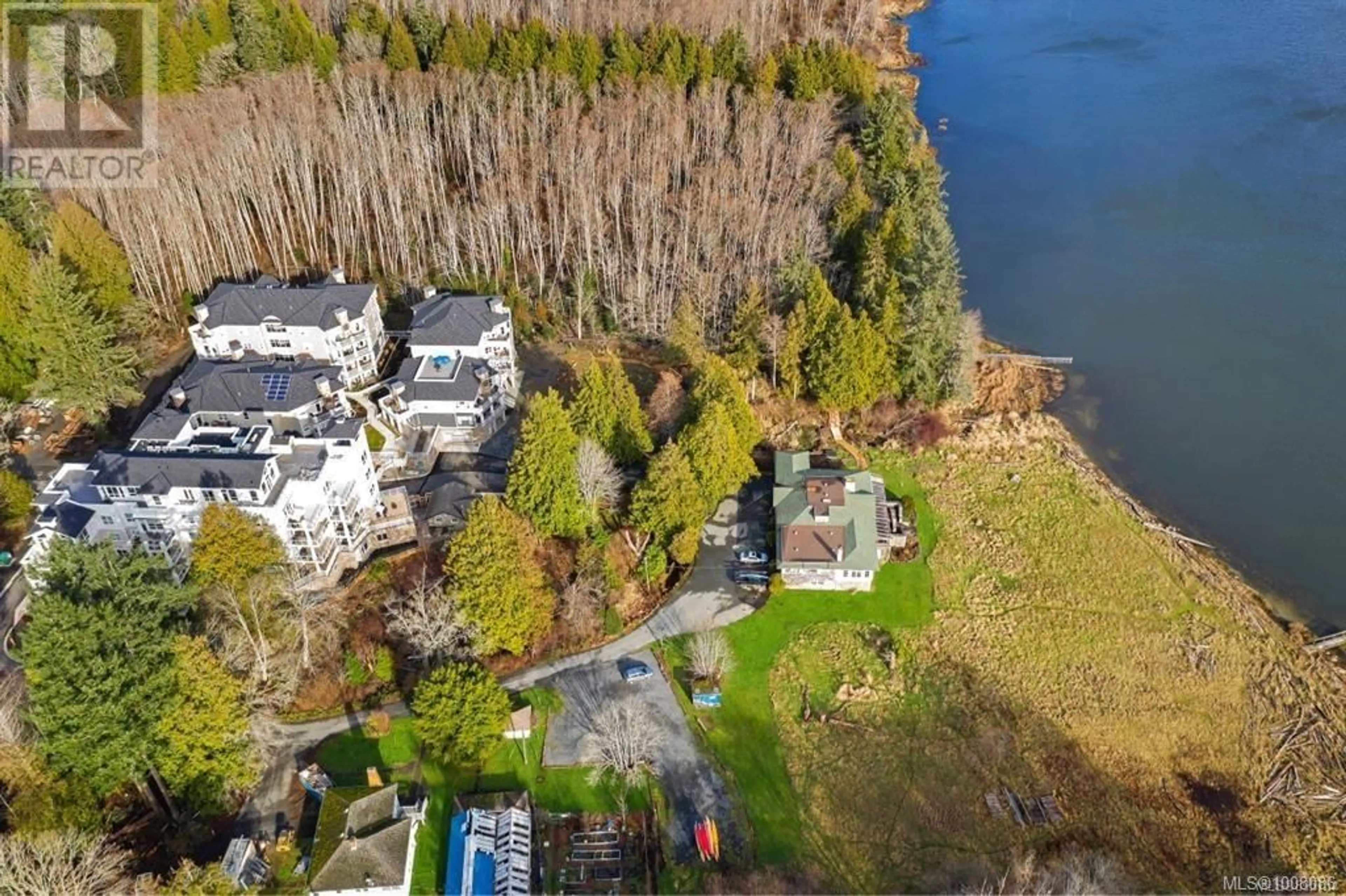 A pic from outside/outdoor area/front of a property/back of a property/a pic from drone, water/lake/river/ocean view for 203 - 3110 HAVENWOOD LANE, Colwood British Columbia V9C0P4