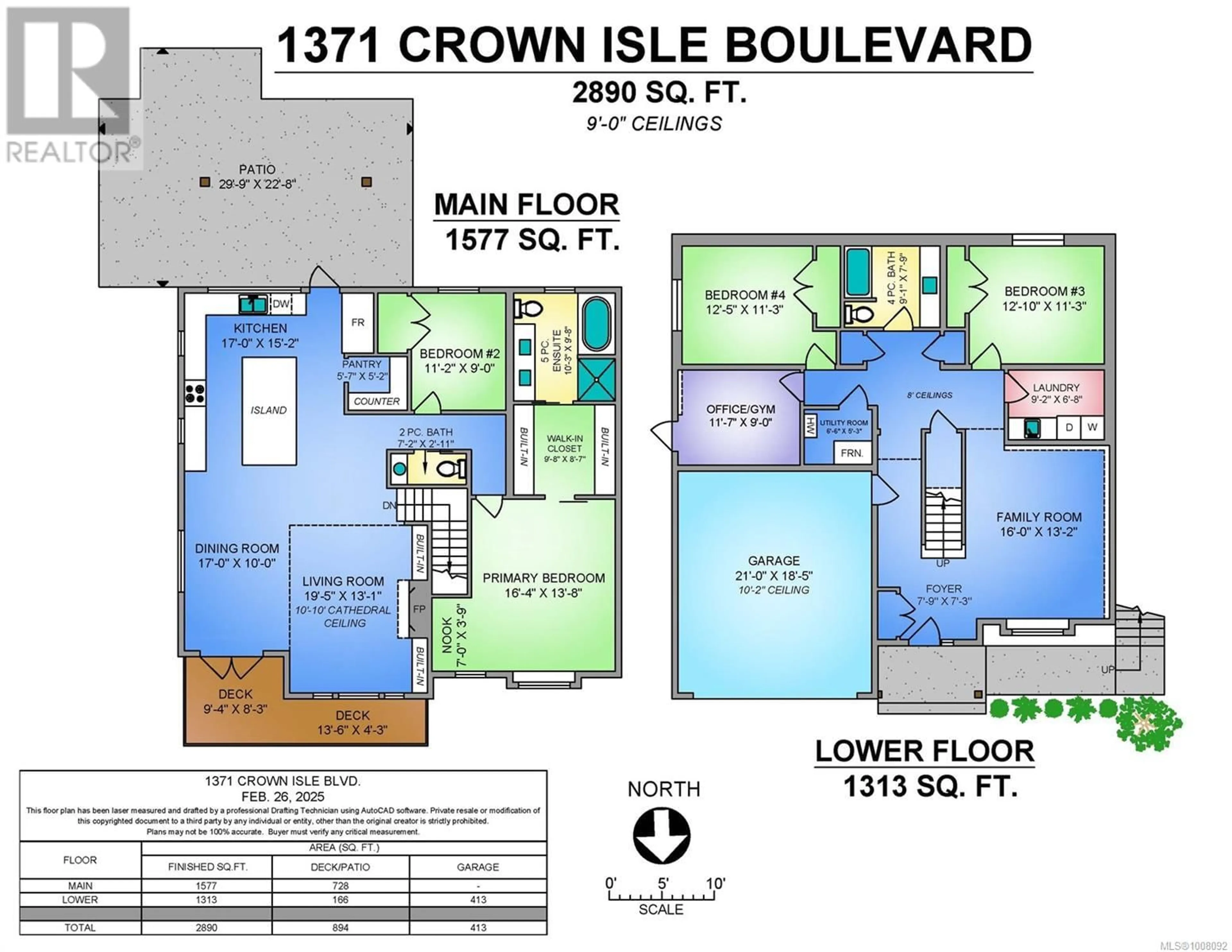 Floor plan for 1371 CROWN ISLE BOULEVARD, Courtenay British Columbia V9N0E2