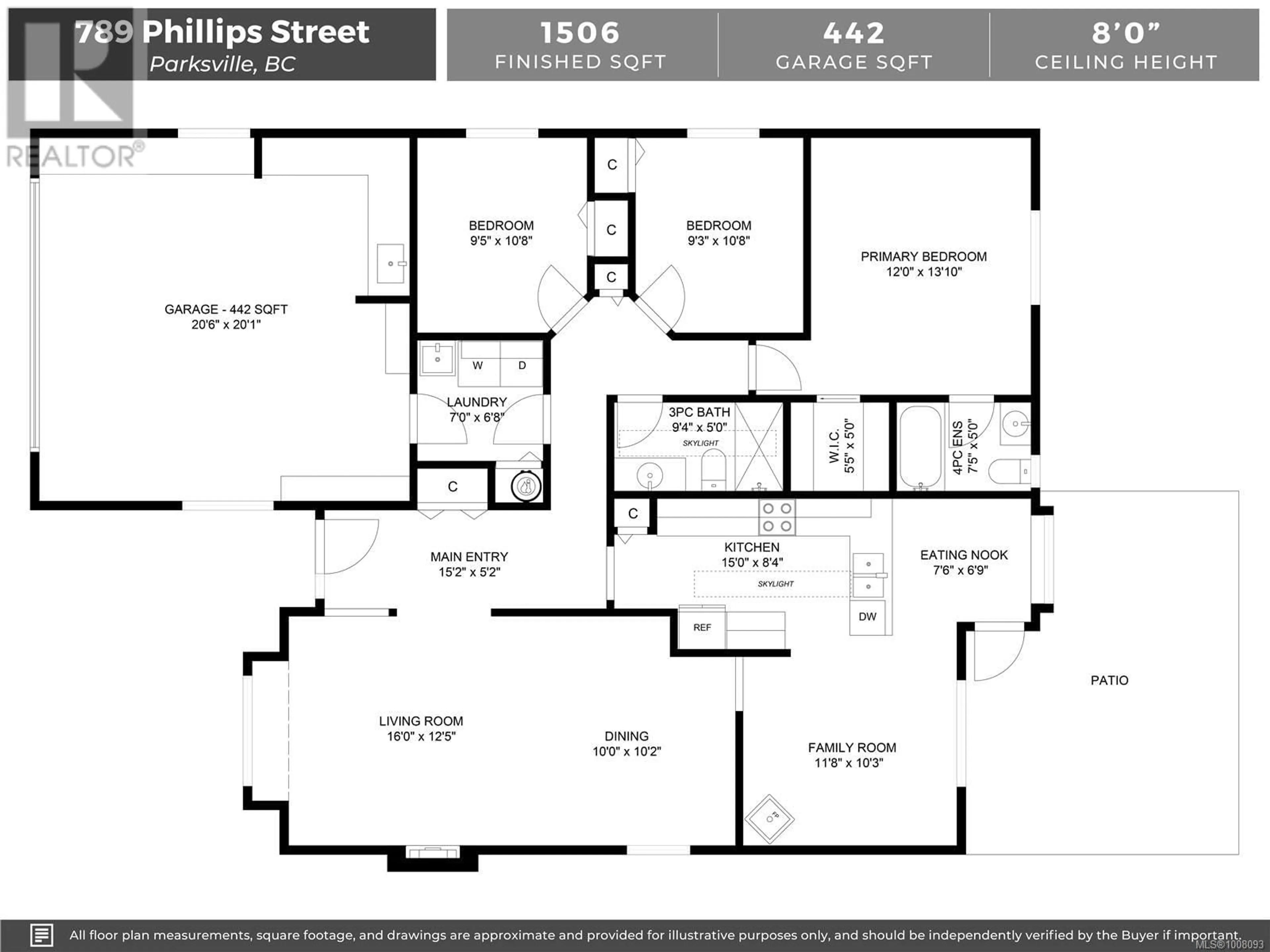 Floor plan for 789 PHILLIPS STREET, Parksville British Columbia V9P1B1
